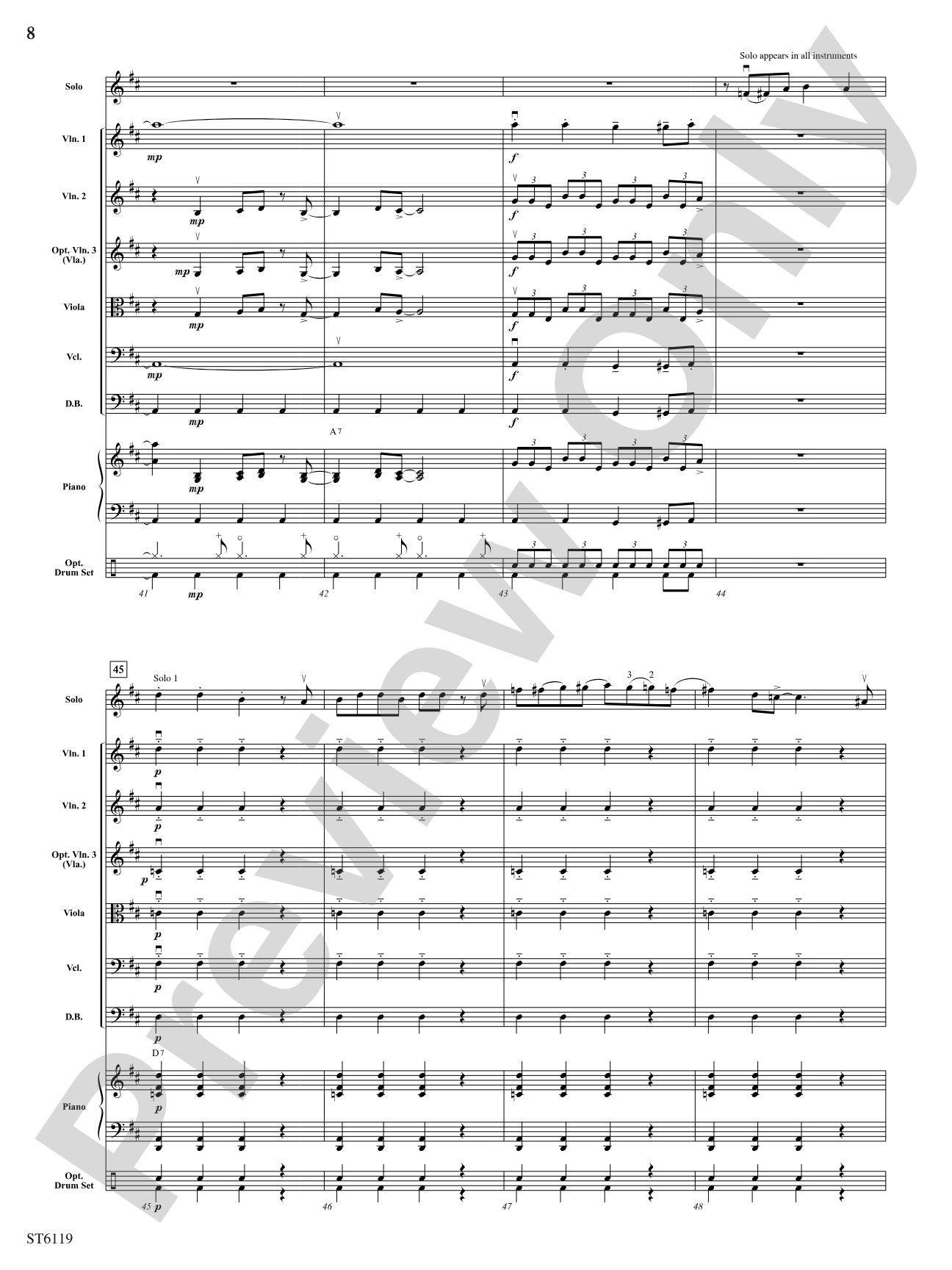 Stringin' the Blues: String Orchestra Conductor Score & Parts