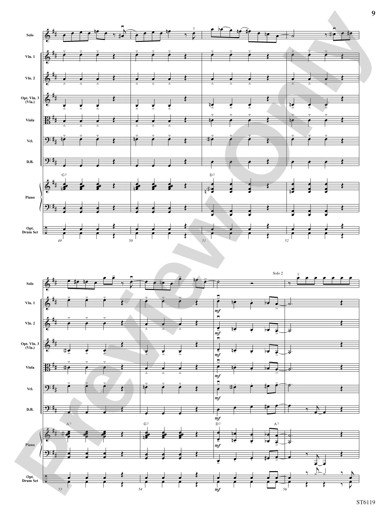 Stringin' the Blues: String Orchestra Conductor Score & Parts