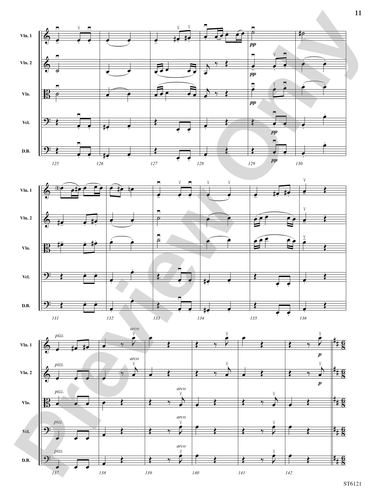 Themes from Symphony No. 7: String Orchestra Conductor Score & Parts