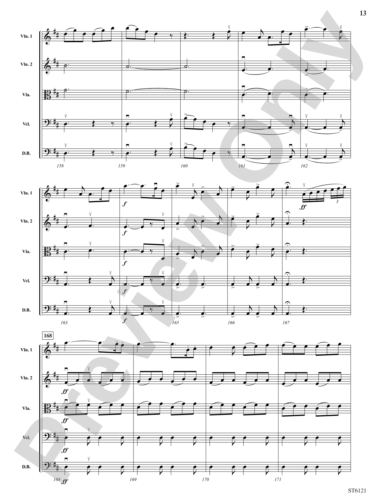 Themes from Symphony No. 7: String Orchestra Conductor Score & Parts