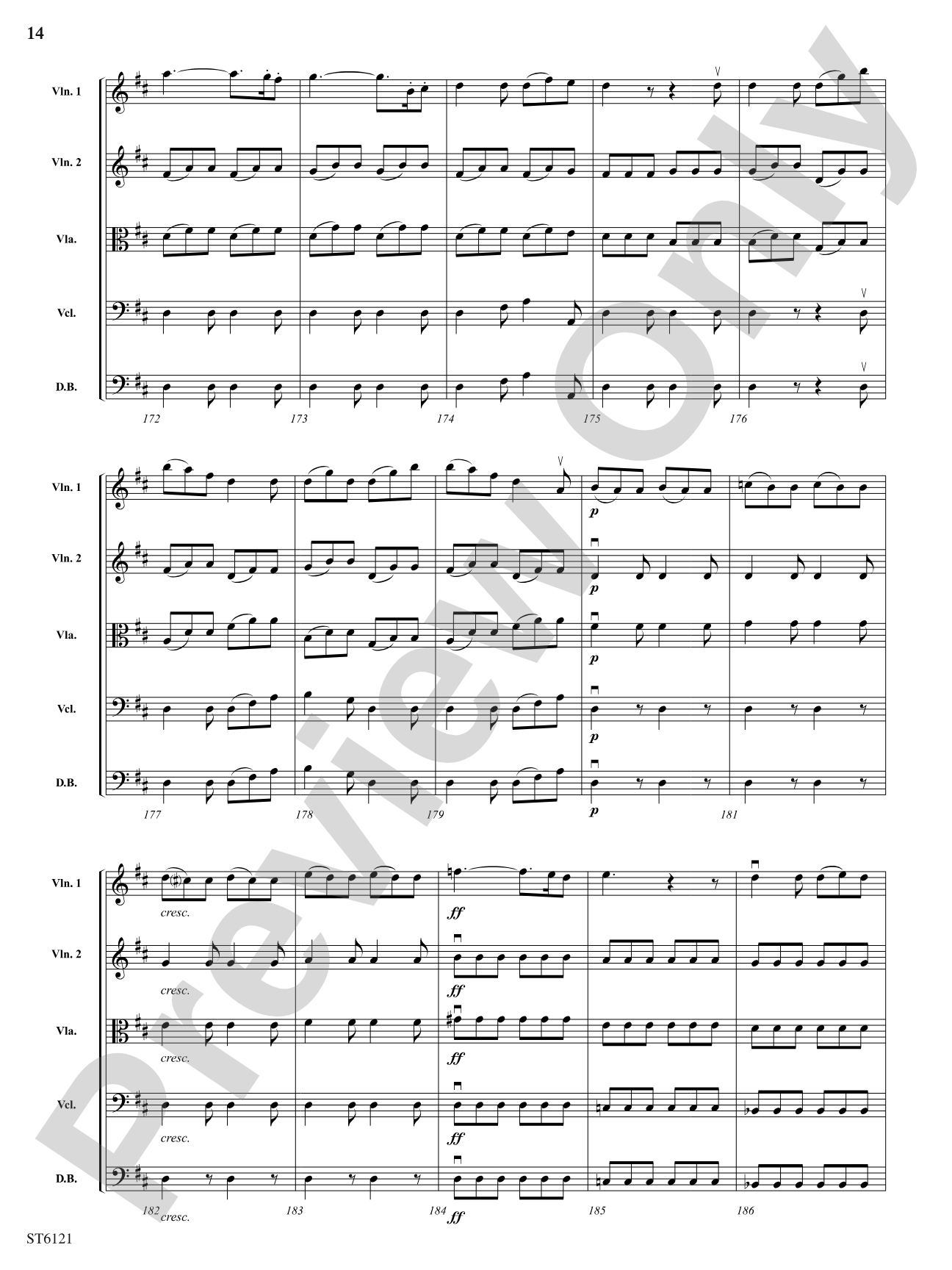 Themes from Symphony No. 7: String Orchestra Conductor Score & Parts