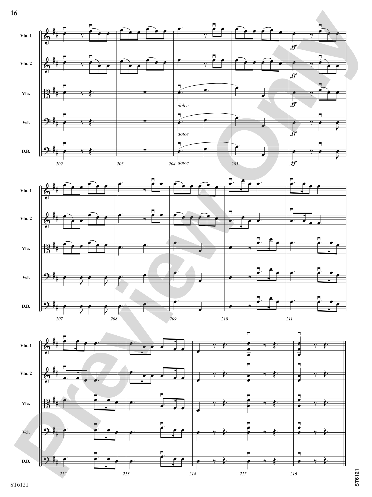 Themes from Symphony No. 7: String Orchestra Conductor Score & Parts