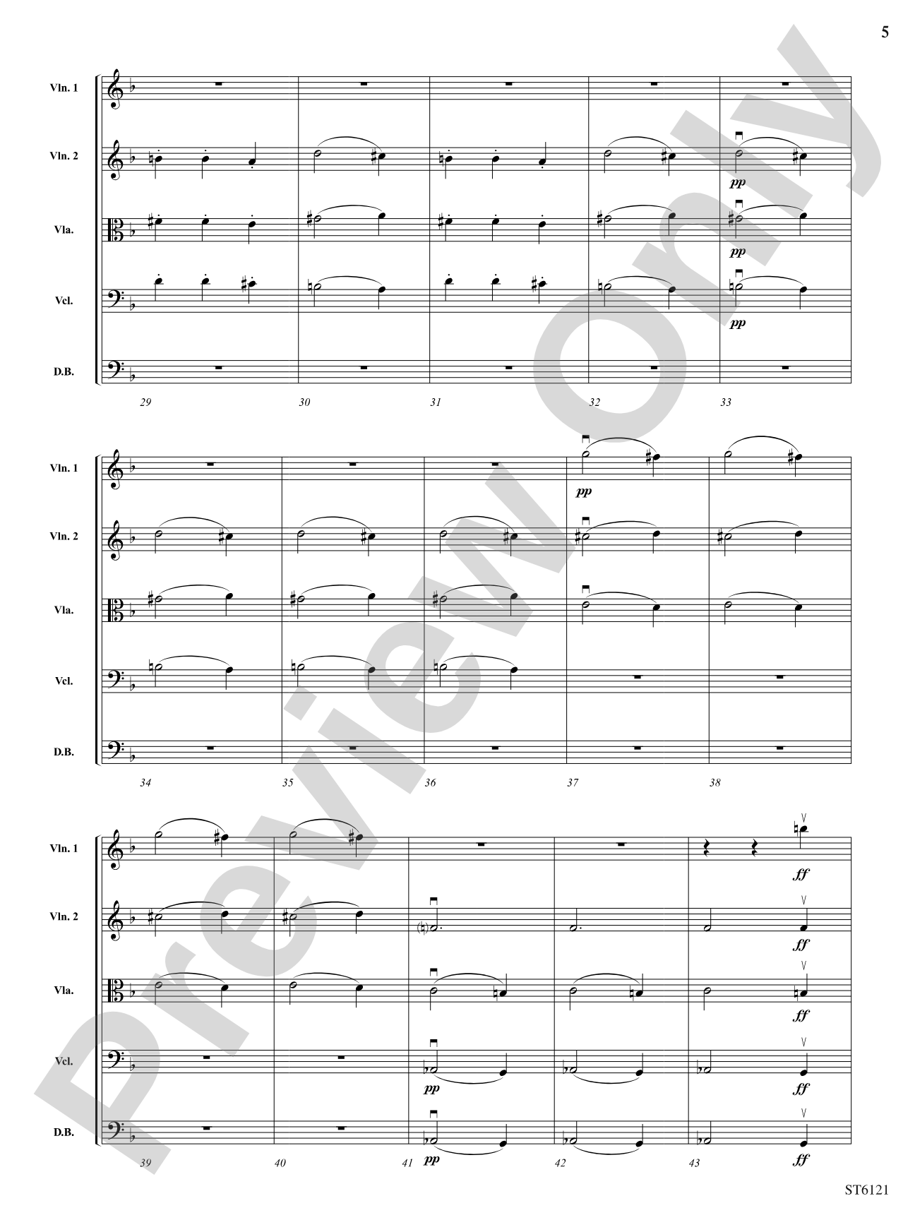 Themes from Symphony No. 7: String Orchestra Conductor Score & Parts