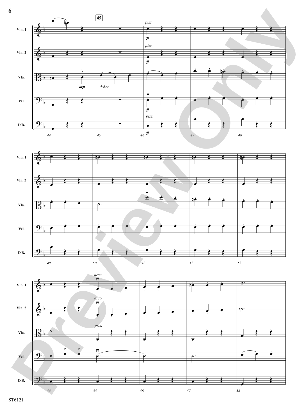 Themes from Symphony No. 7: String Orchestra Conductor Score & Parts