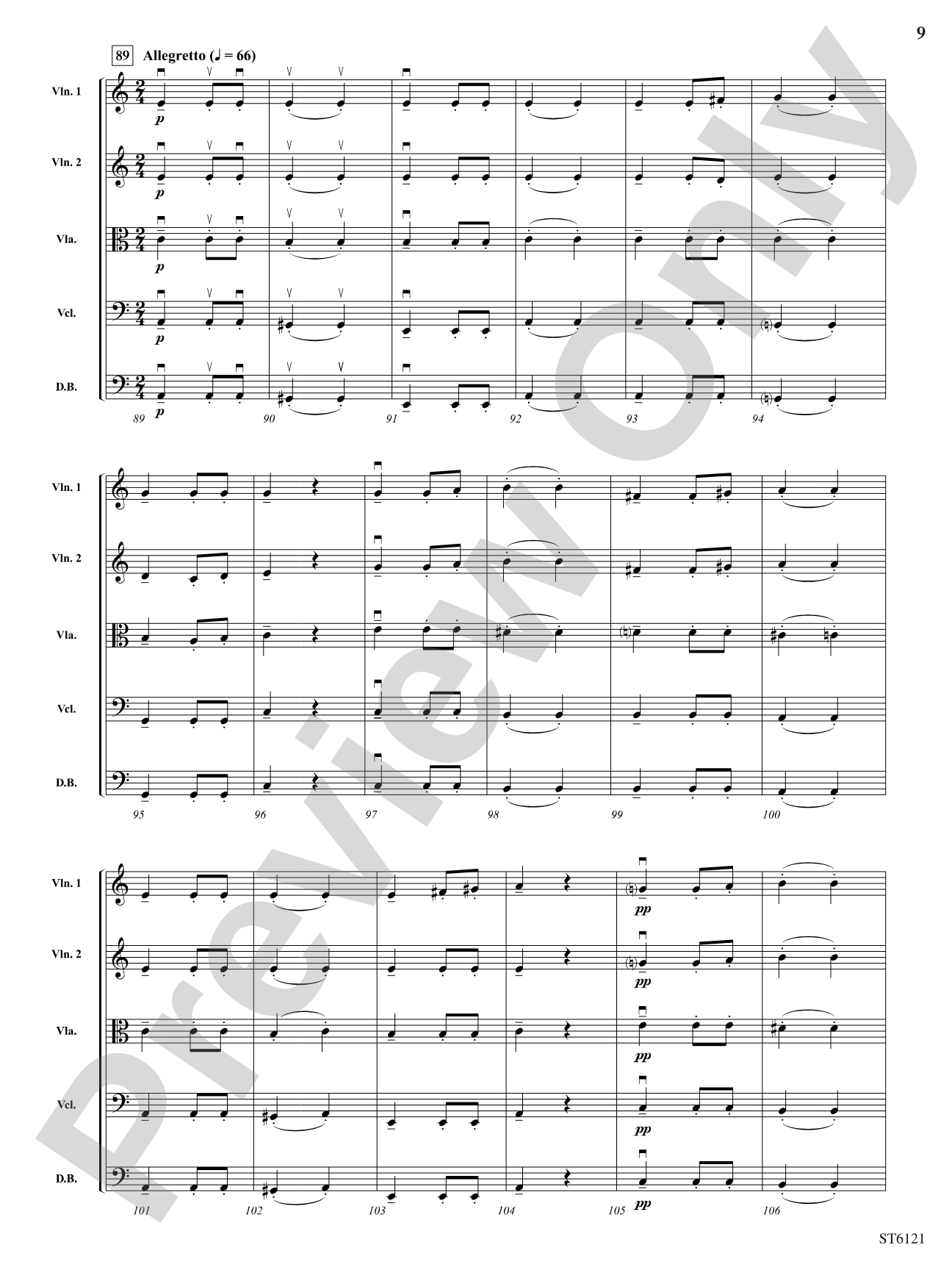 Themes from Symphony No. 7: String Orchestra Conductor Score & Parts