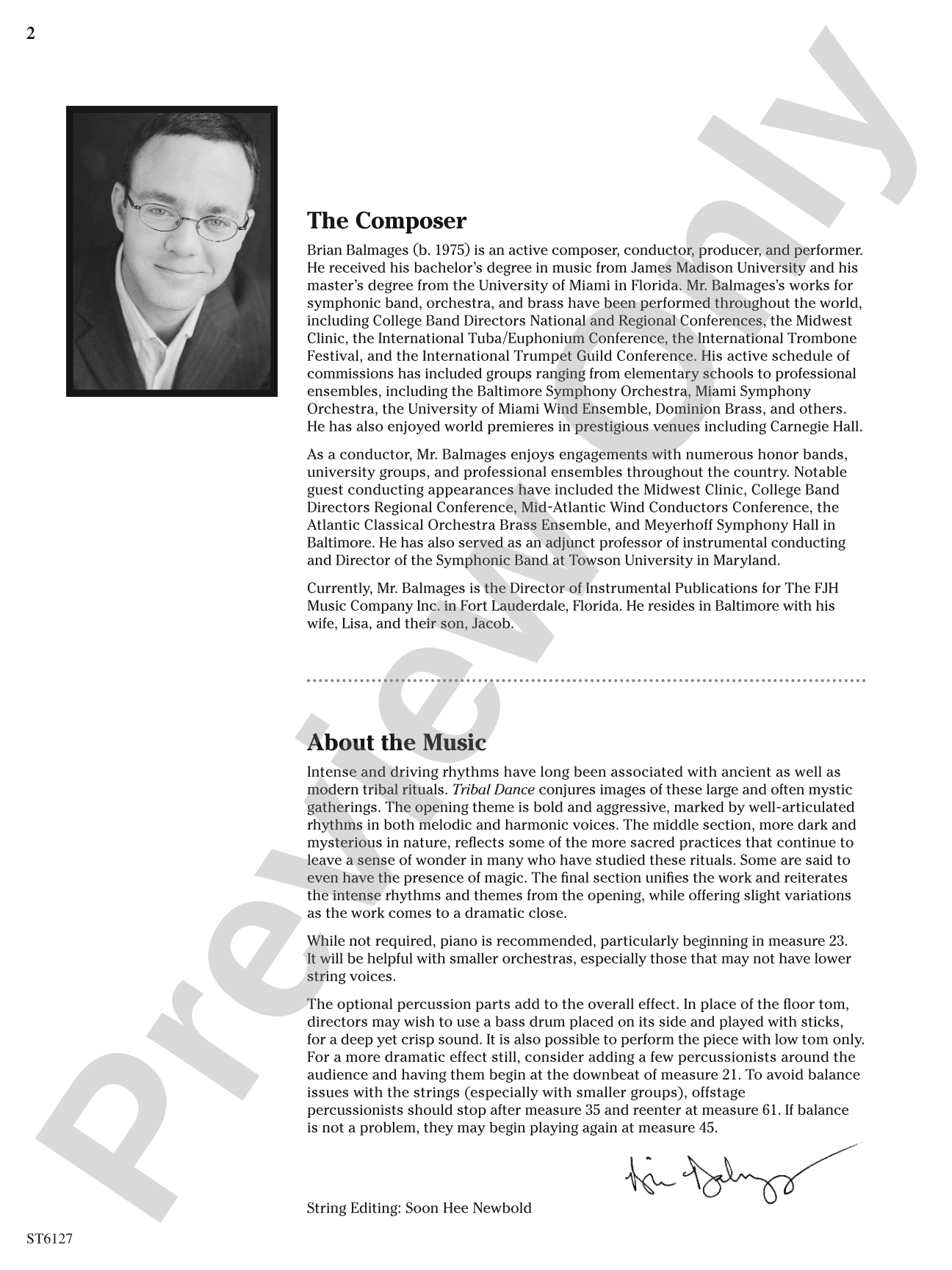 Tribal Dance: String Orchestra Conductor Score & Parts
