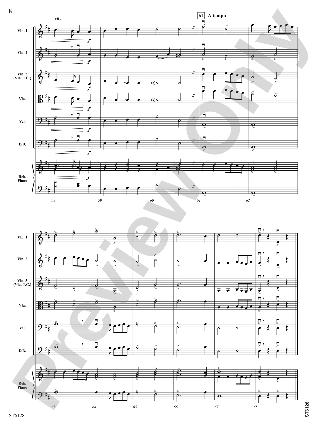 Ding Dong! Merrily on High: String Orchestra Conductor Score & Parts