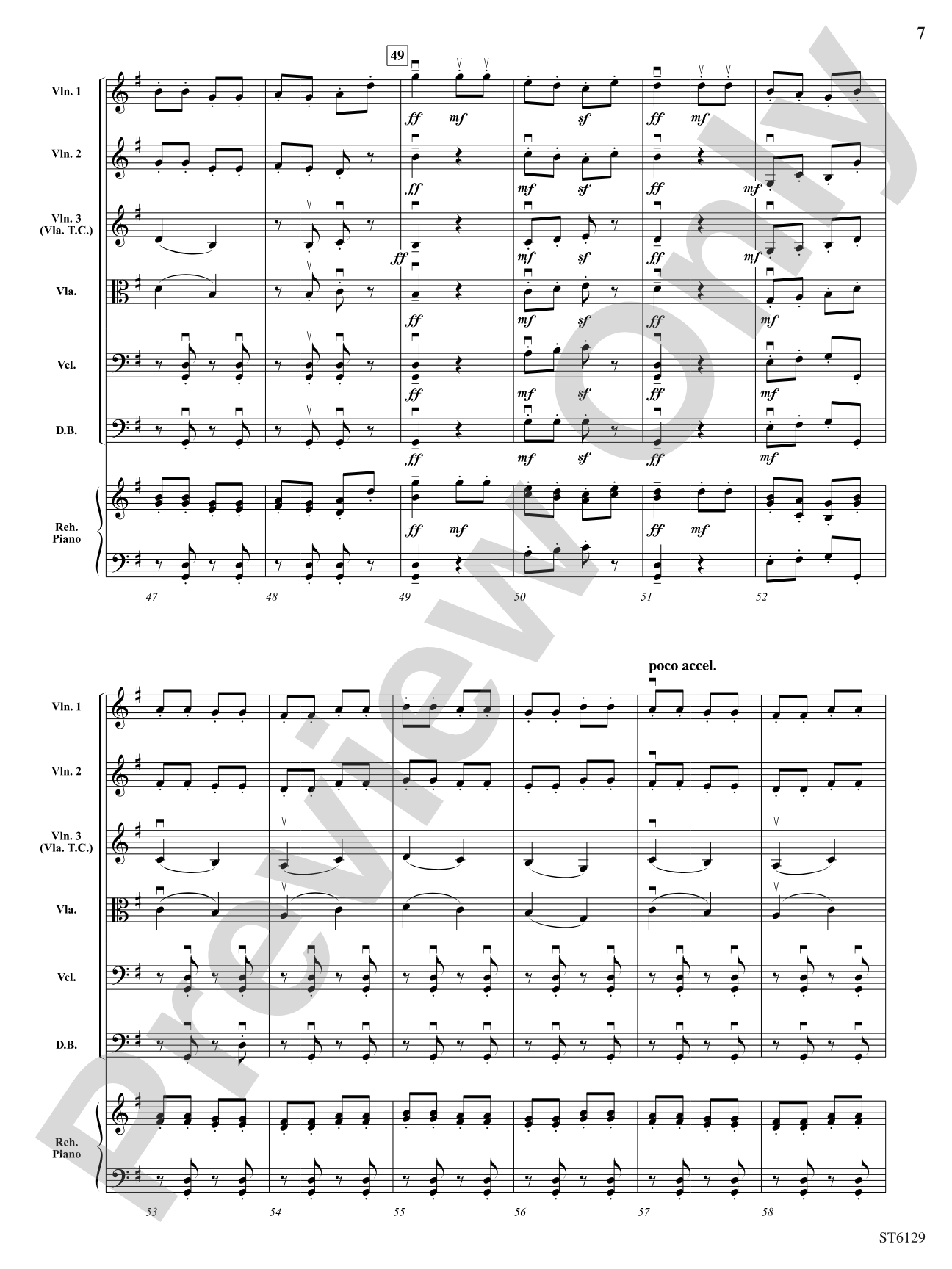 Danse Russe (Trepak from The Nutcracker): String Orchestra Conductor Score & Parts