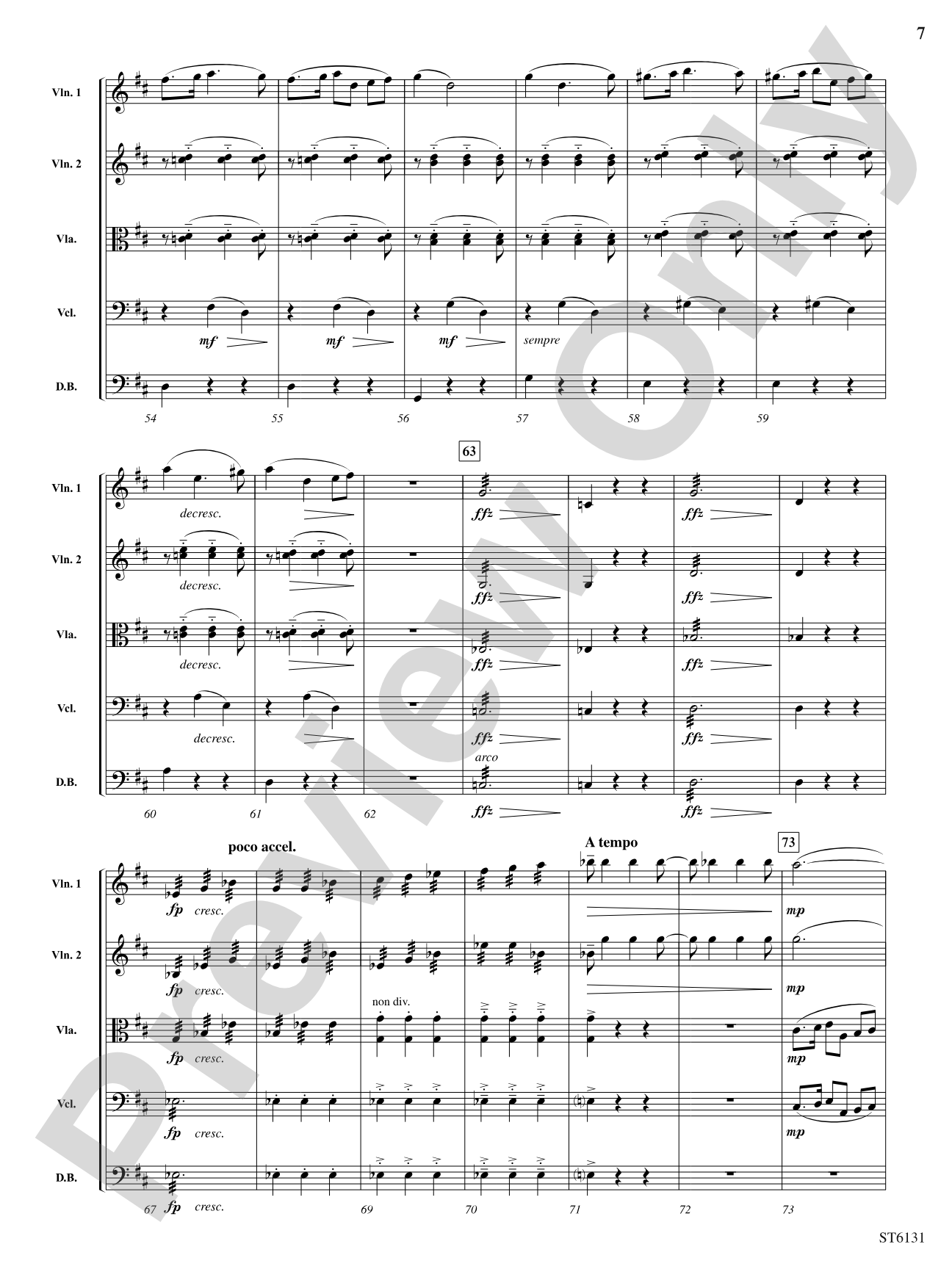 Symphony No. 8 "Unfinished" (First Movement): String Orchestra Conductor Score & Parts