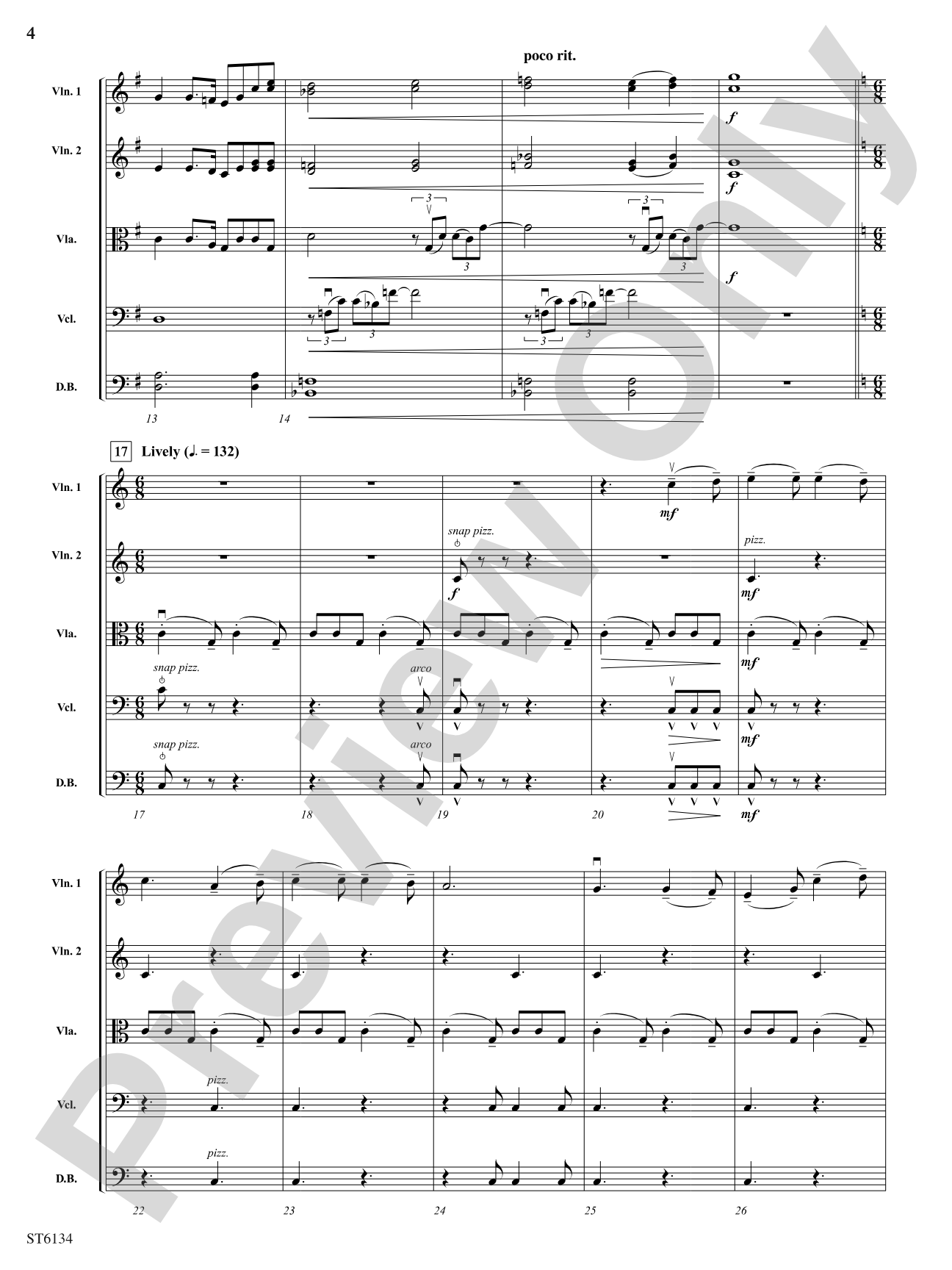 Point Lookout (A Fantasy on Civil War Songs): String Orchestra Conductor Score & Parts