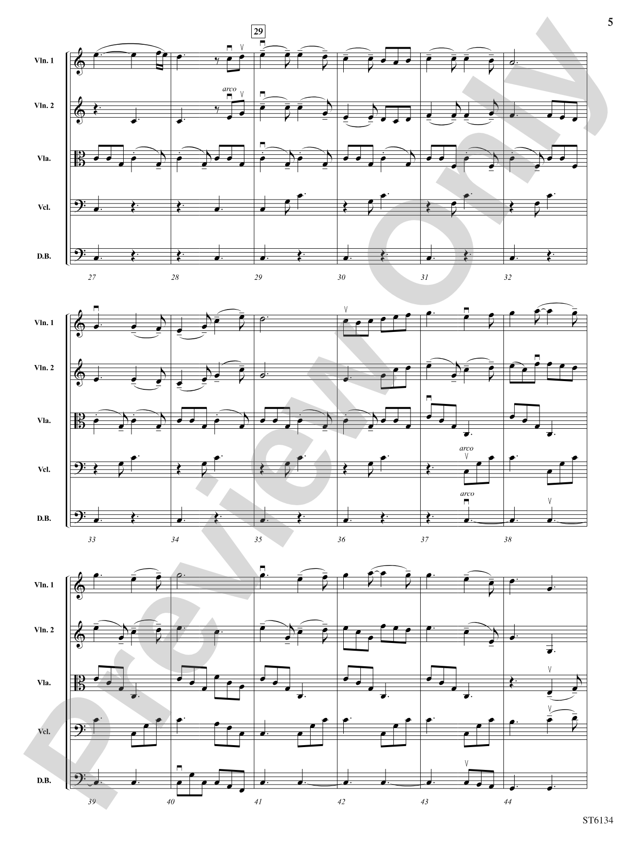 Point Lookout (A Fantasy on Civil War Songs): String Orchestra Conductor Score & Parts