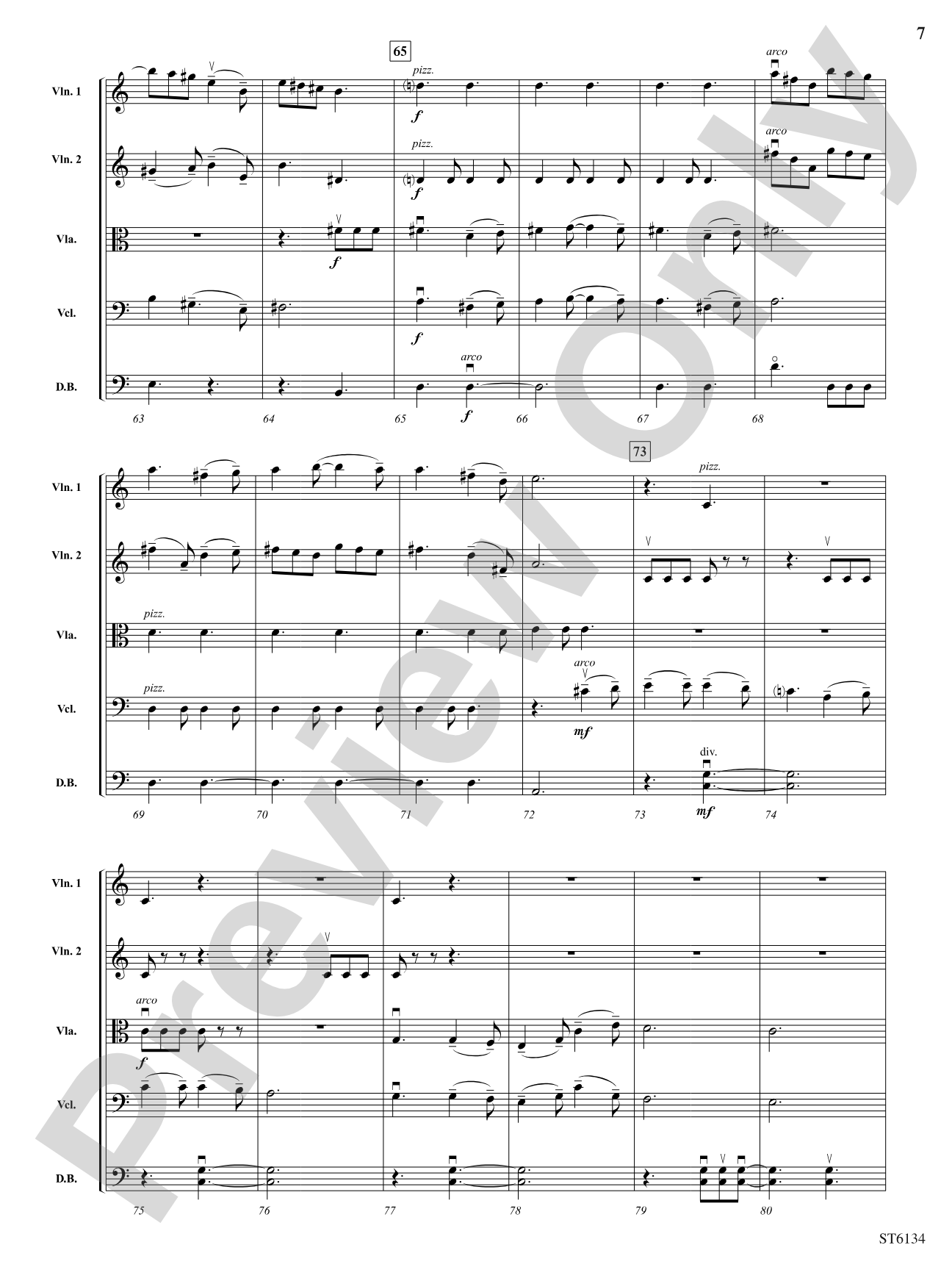 Point Lookout (A Fantasy on Civil War Songs): String Orchestra Conductor Score & Parts