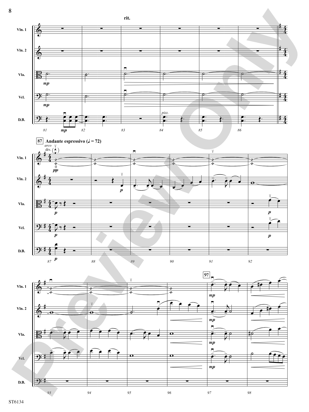Point Lookout (A Fantasy on Civil War Songs): String Orchestra Conductor Score & Parts