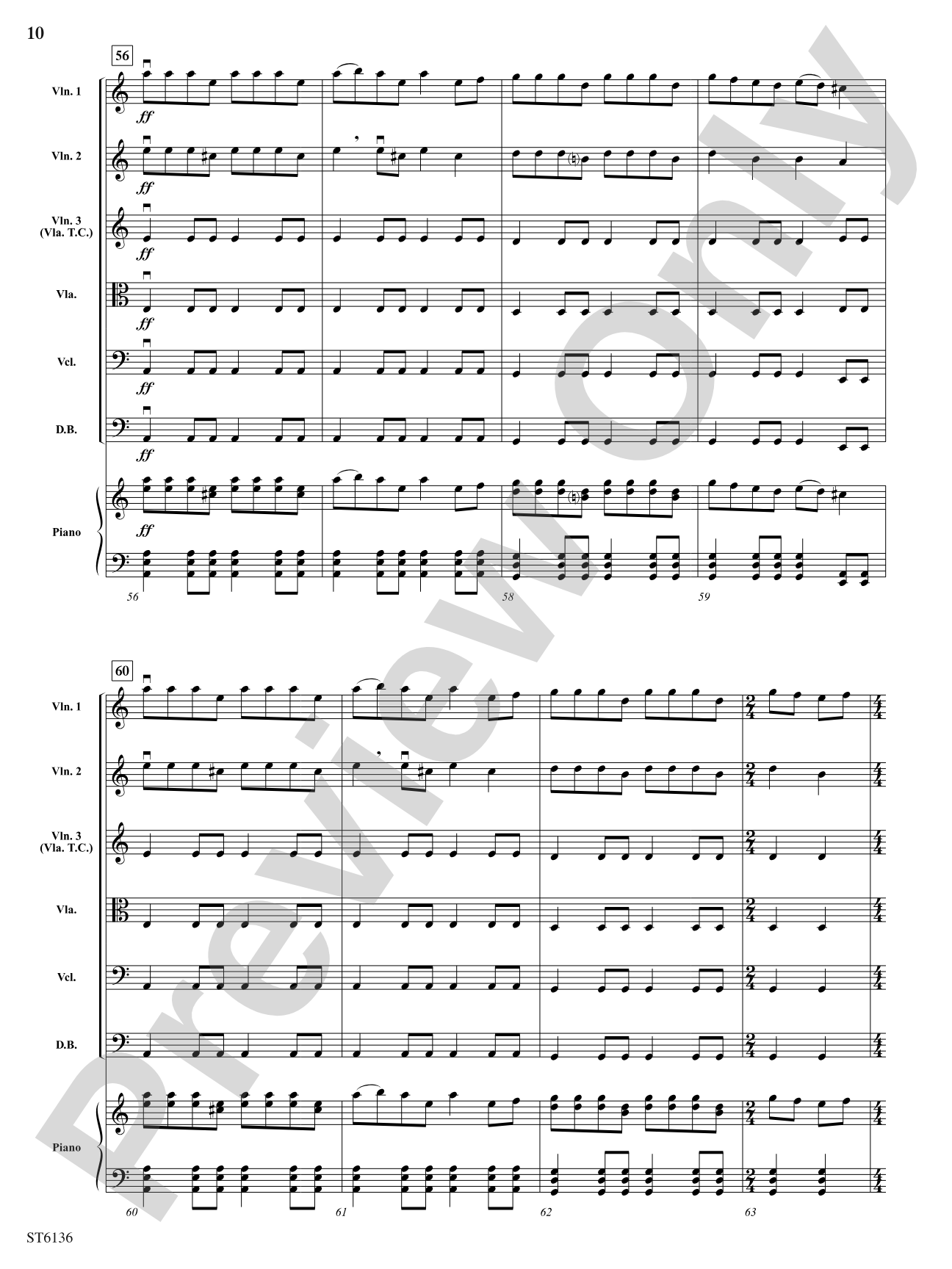 Dance of the Samodivi (Woodland Fairies): String Orchestra Conductor Score & Parts