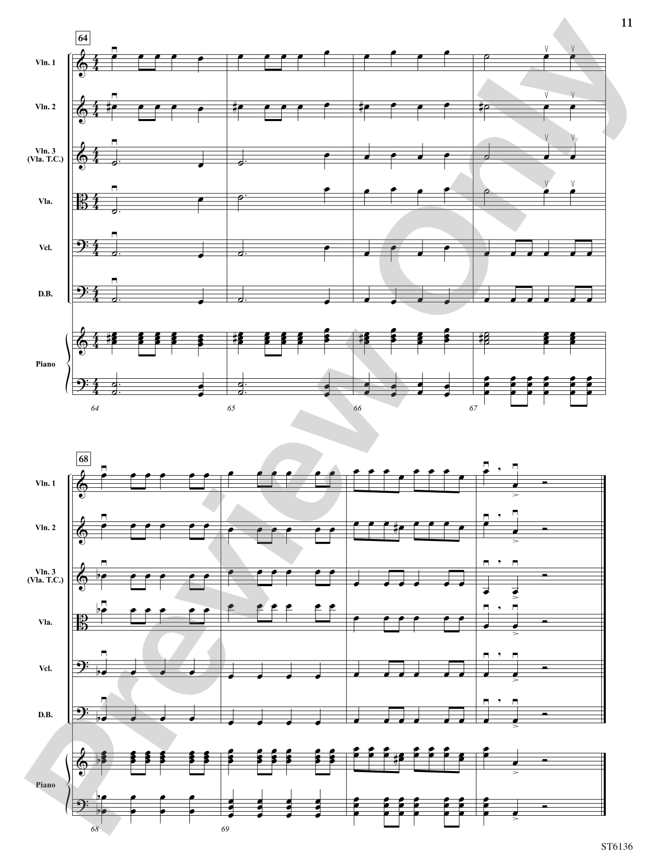 Dance of the Samodivi (Woodland Fairies): String Orchestra Conductor Score & Parts