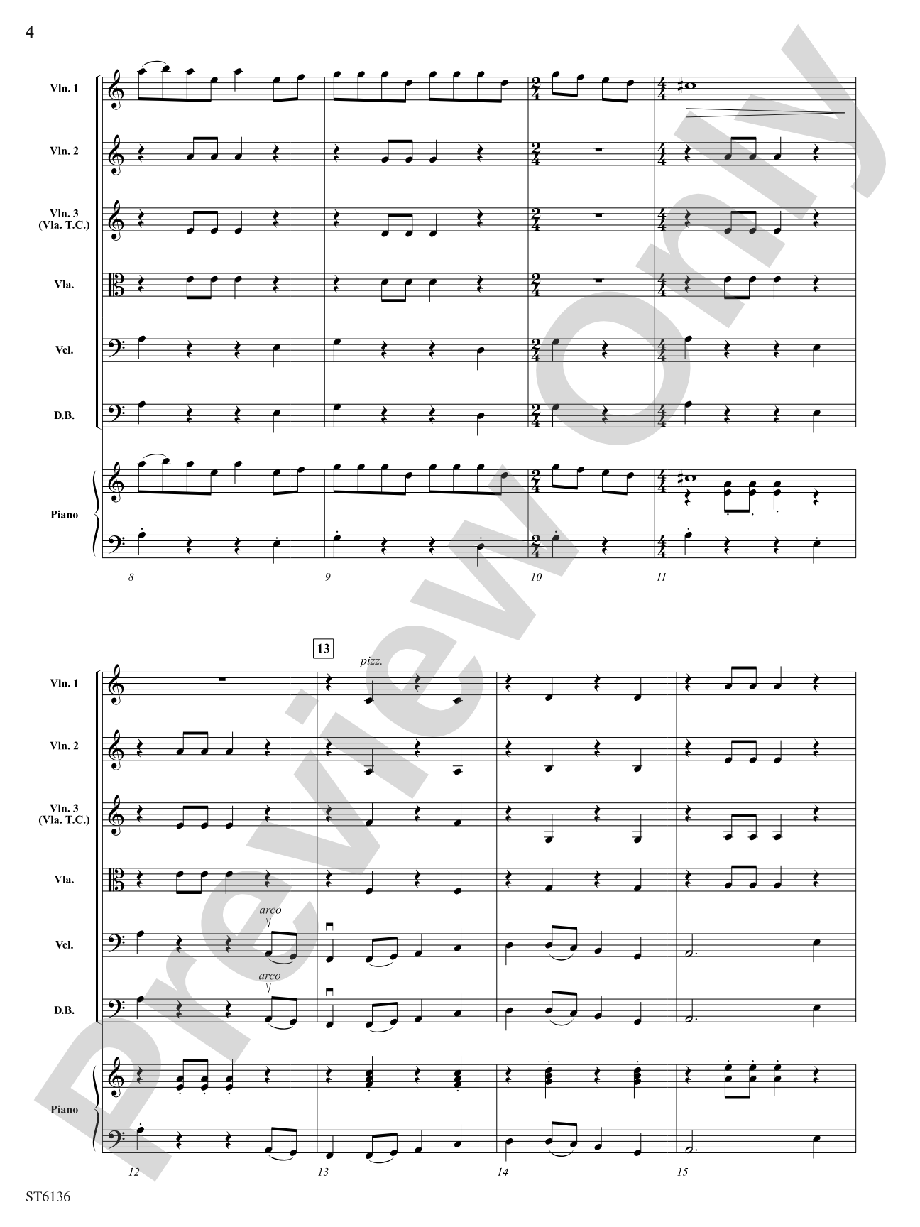 Dance of the Samodivi (Woodland Fairies): String Orchestra Conductor Score & Parts