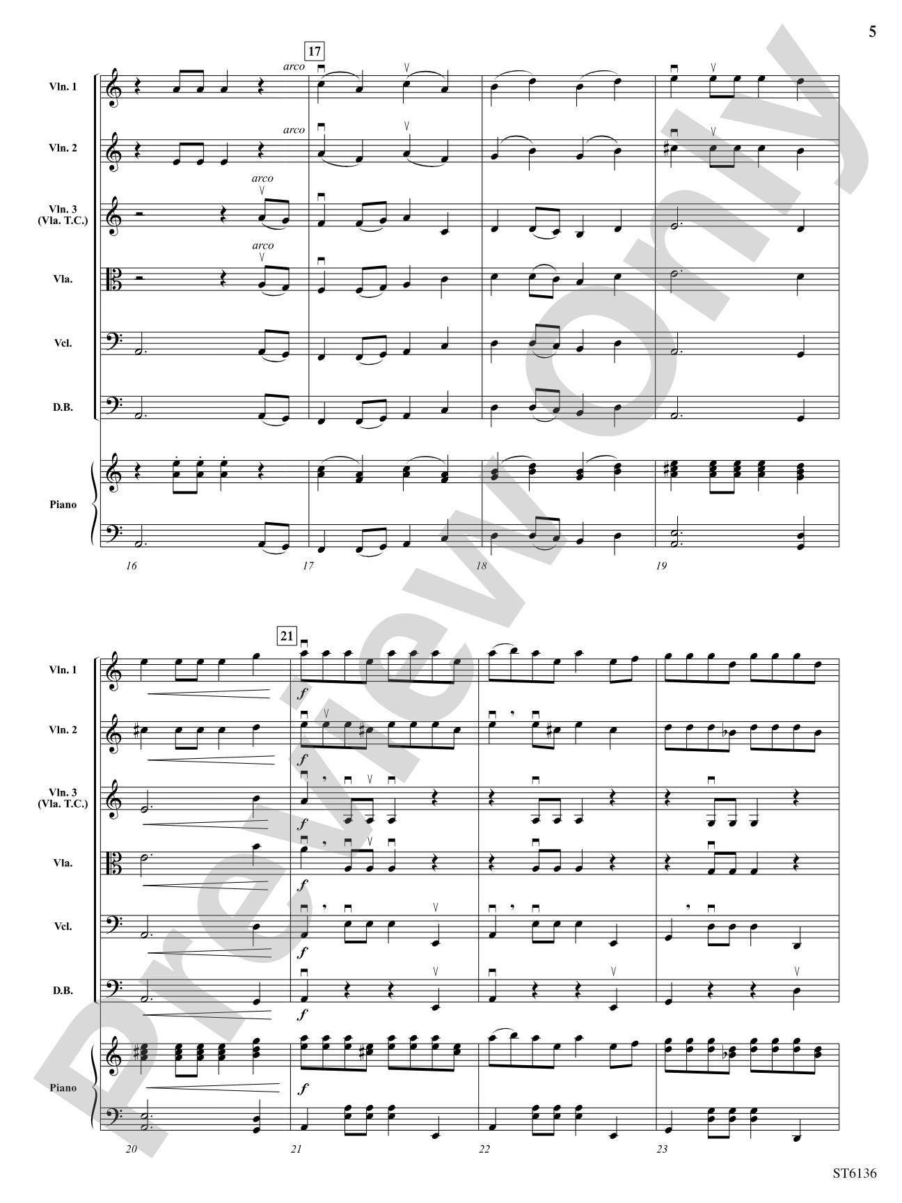 Dance of the Samodivi (Woodland Fairies): String Orchestra Conductor Score & Parts