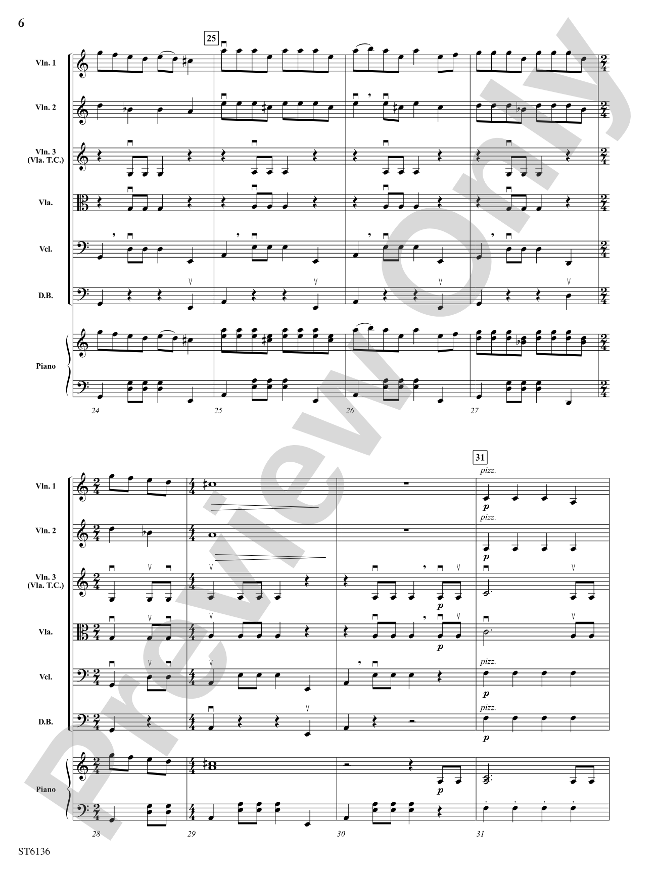 Dance of the Samodivi (Woodland Fairies): String Orchestra Conductor Score & Parts