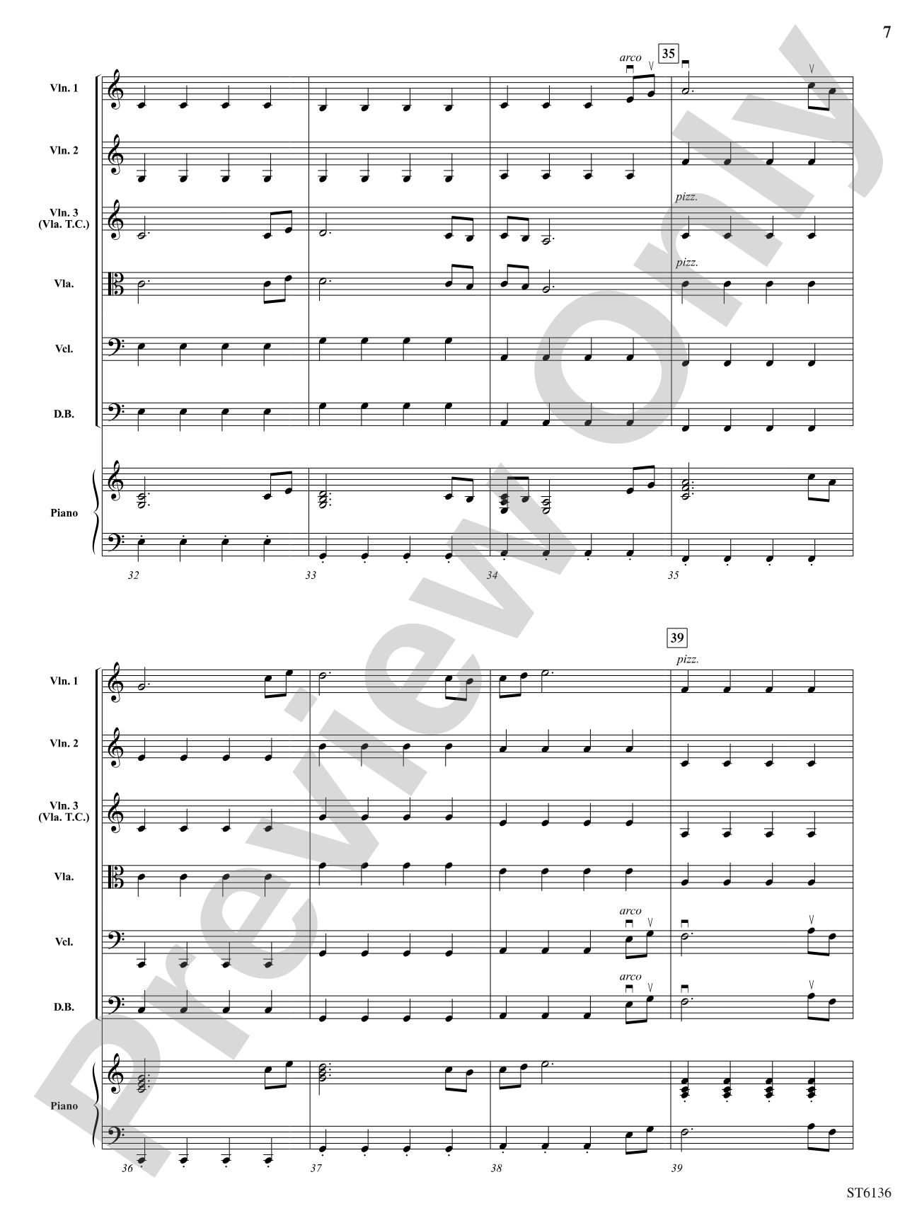 Dance of the Samodivi (Woodland Fairies): String Orchestra Conductor Score & Parts