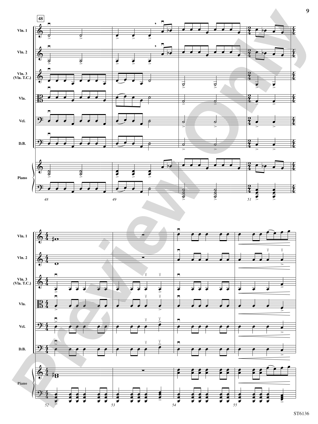 Dance of the Samodivi (Woodland Fairies): String Orchestra Conductor Score & Parts