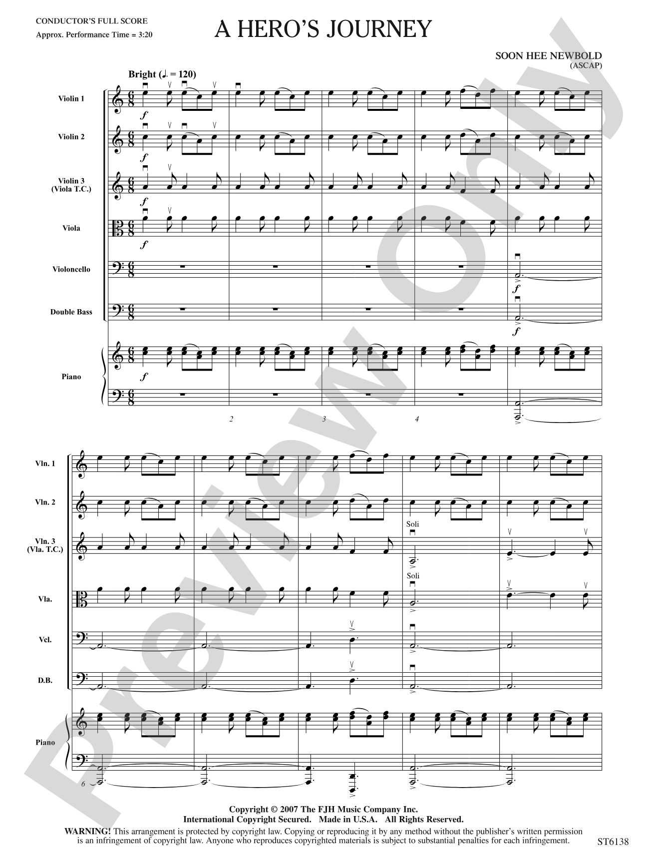 A Hero's Journey: String Orchestra Conductor Score & Parts