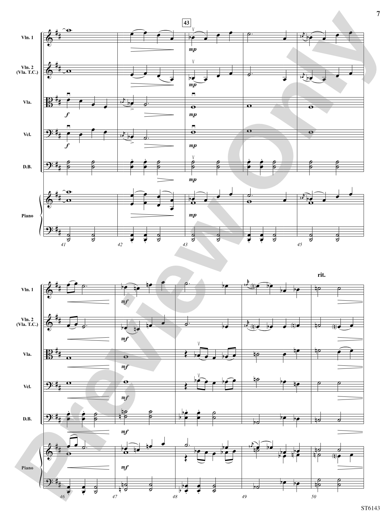 Relic: String Orchestra Conductor Score & Parts