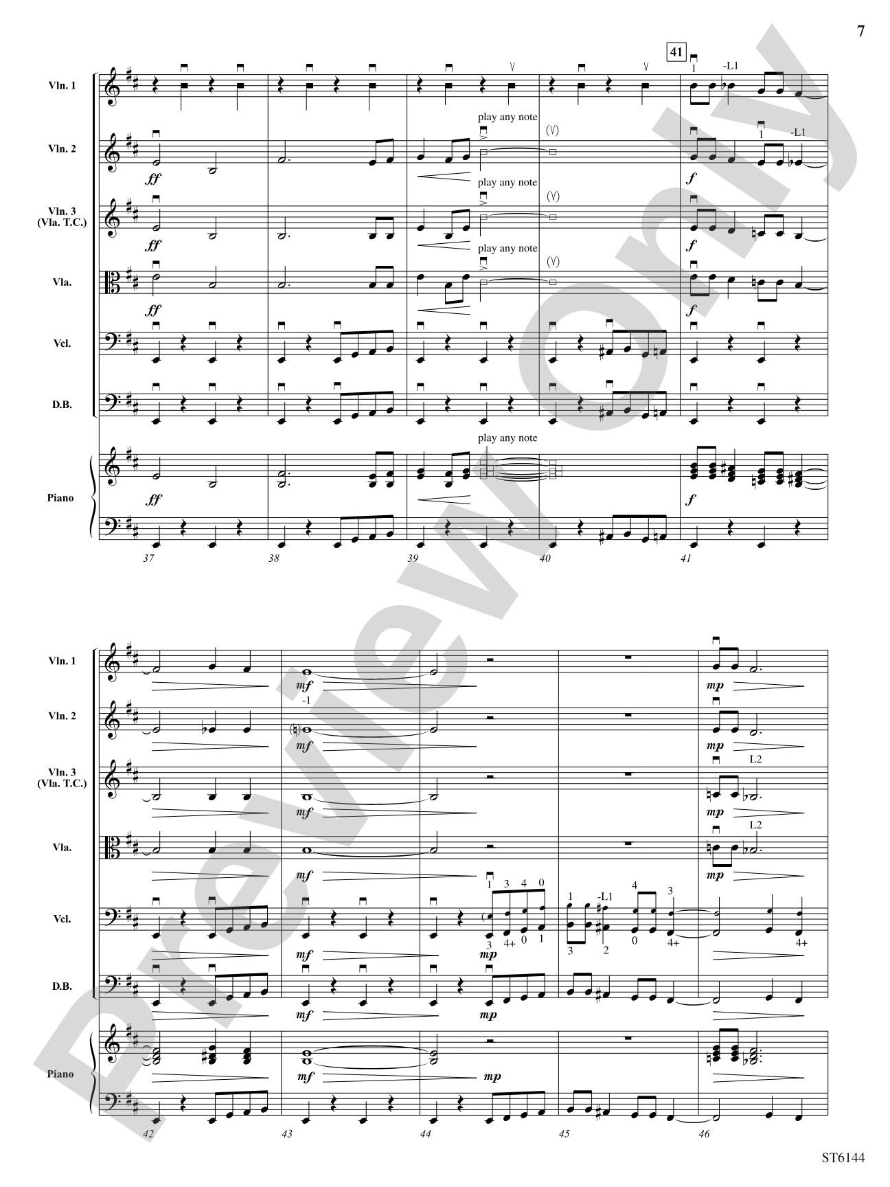 Creatures: String Orchestra Conductor Score & Parts