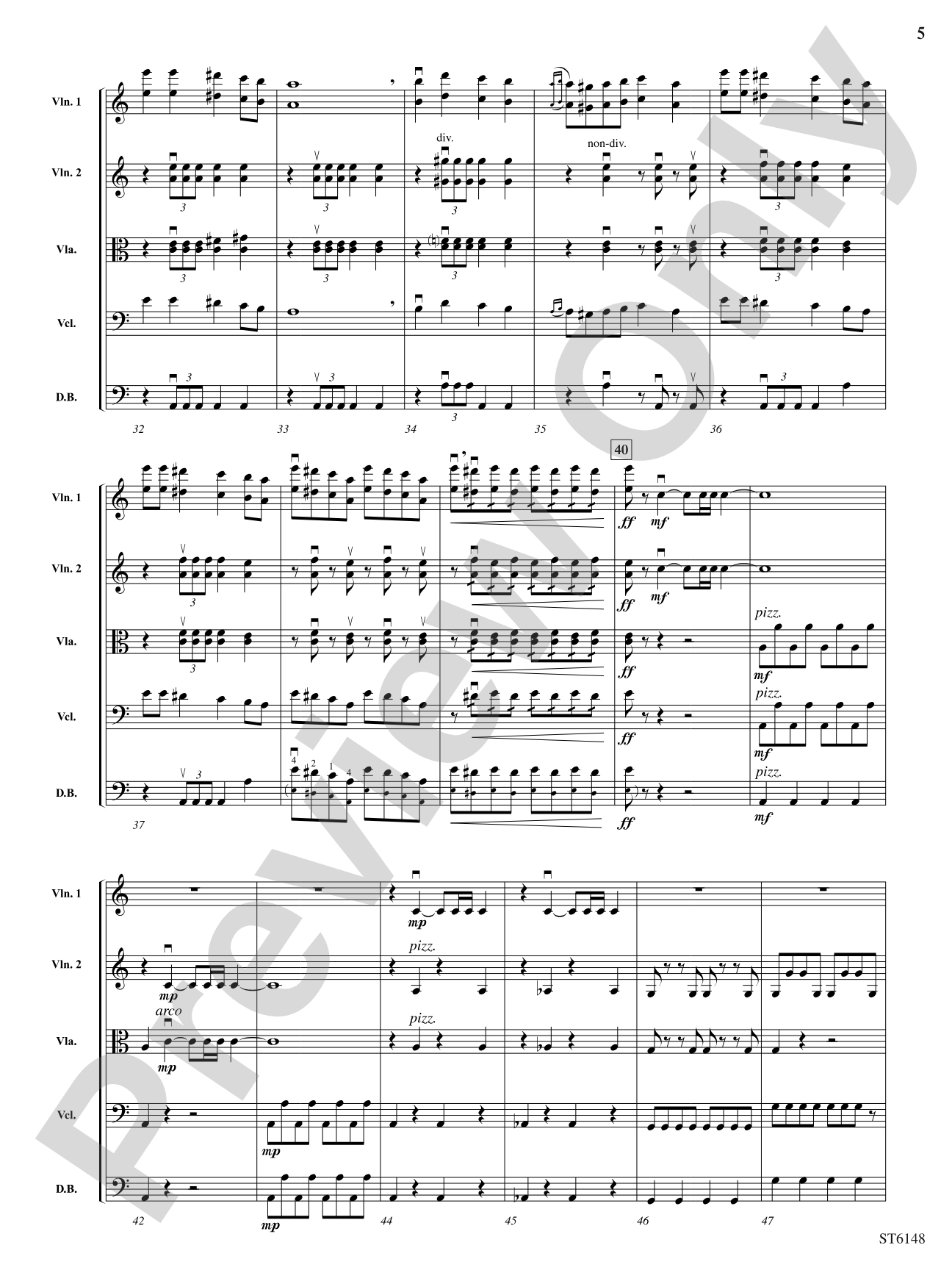 Marche Slav: String Orchestra Conductor Score & Parts