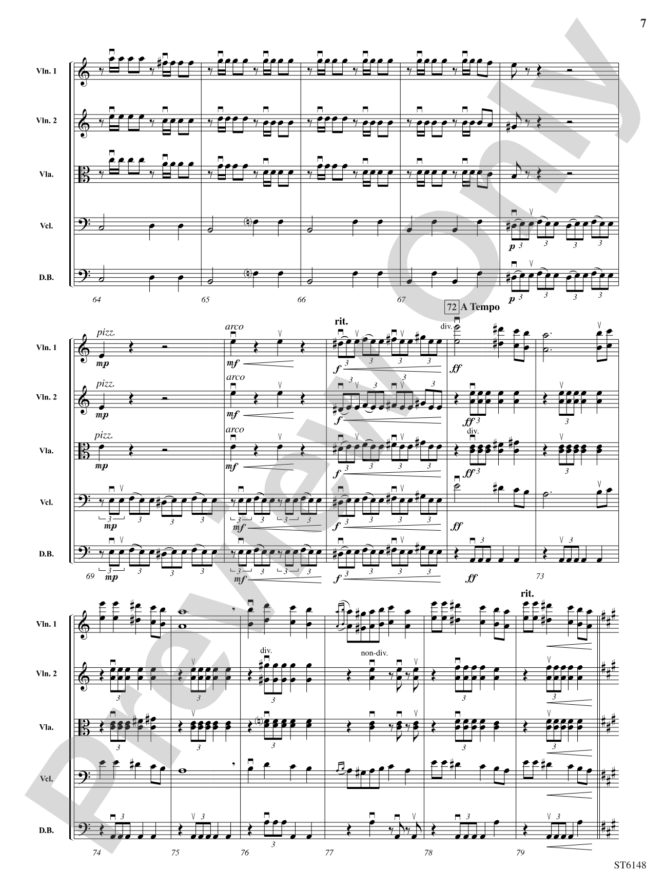 Marche Slav: String Orchestra Conductor Score & Parts