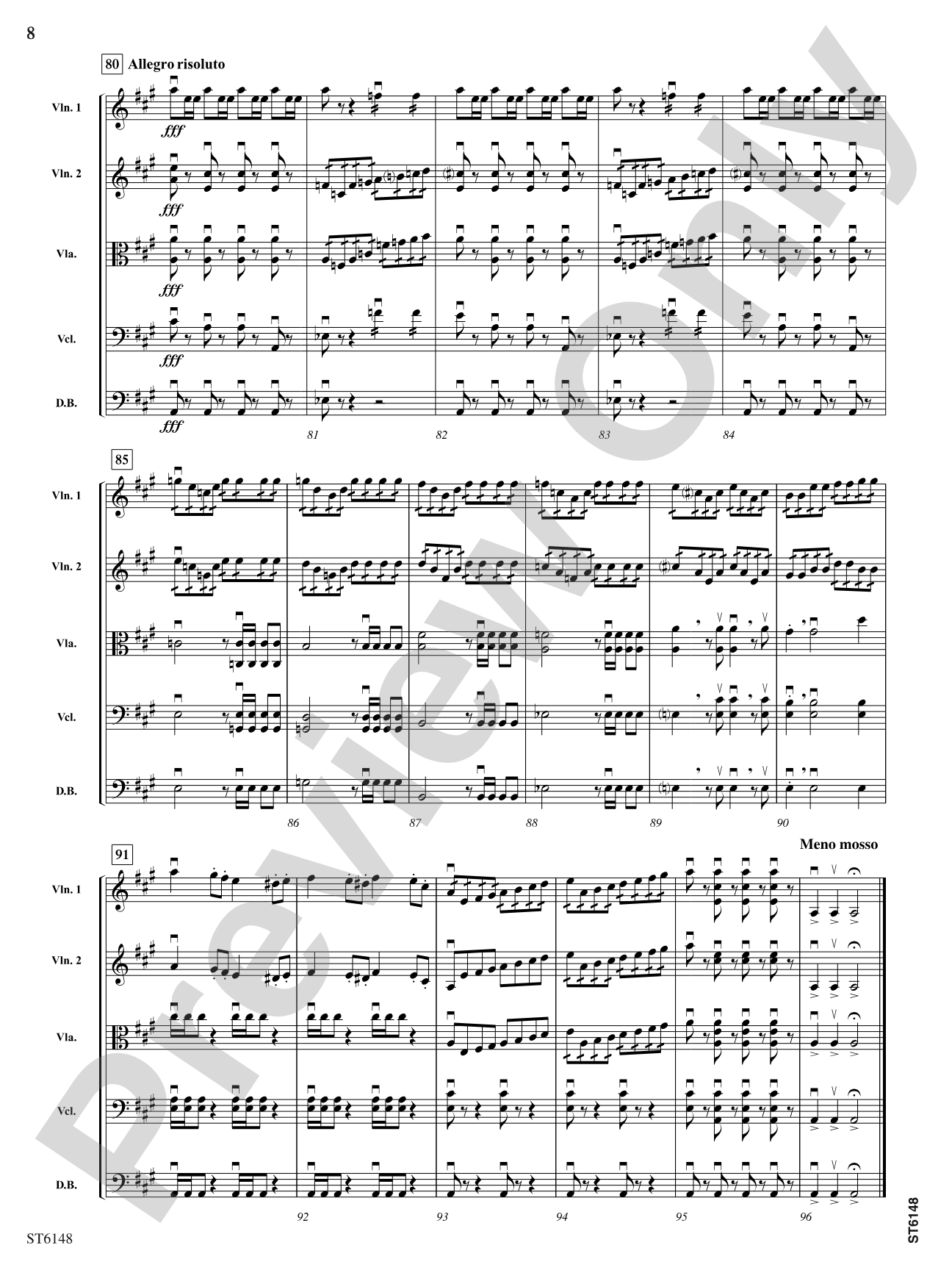 Marche Slav: String Orchestra Conductor Score & Parts
