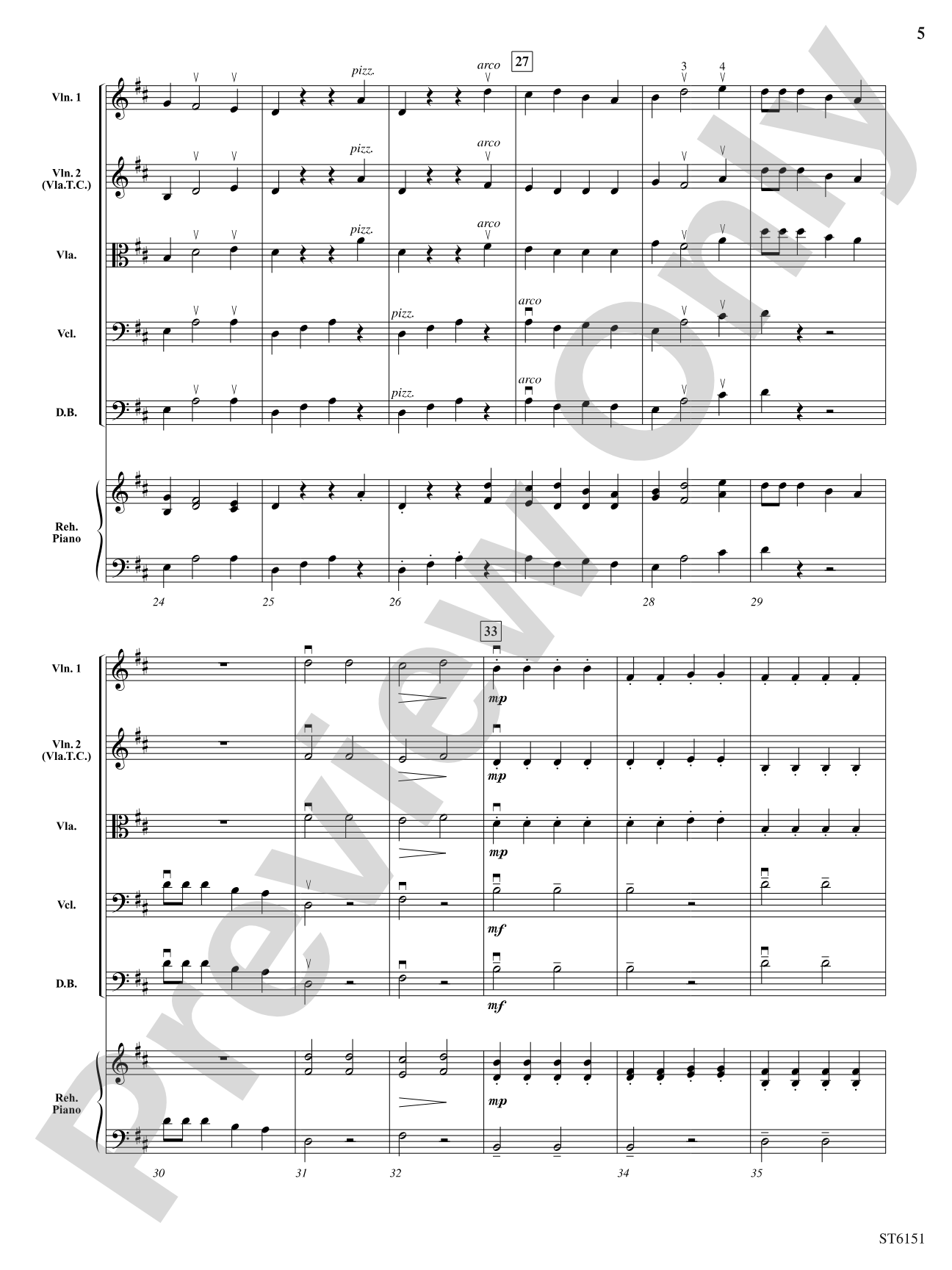 Frog and Toad: String Orchestra Conductor Score & Parts