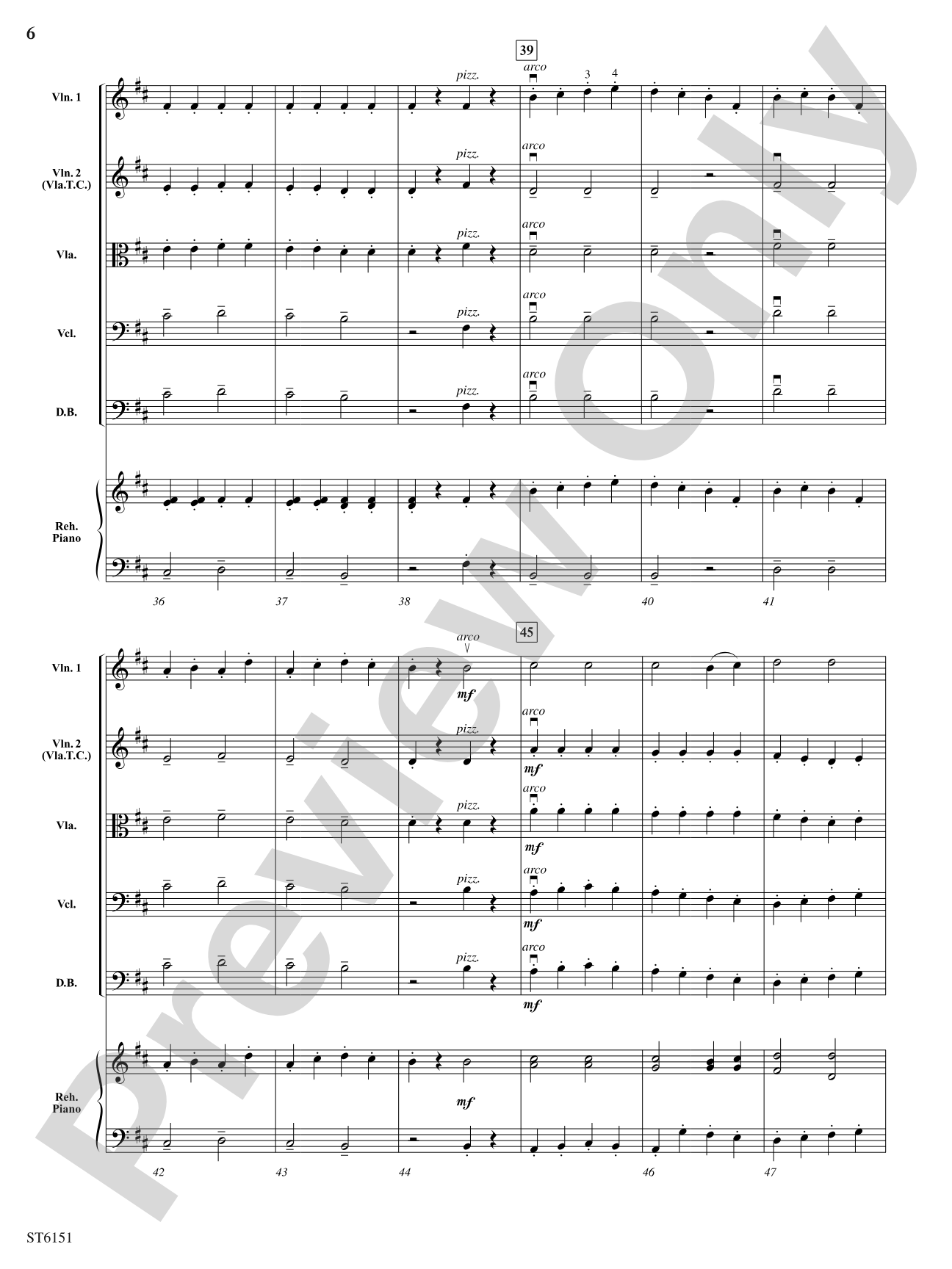 Frog and Toad: String Orchestra Conductor Score & Parts