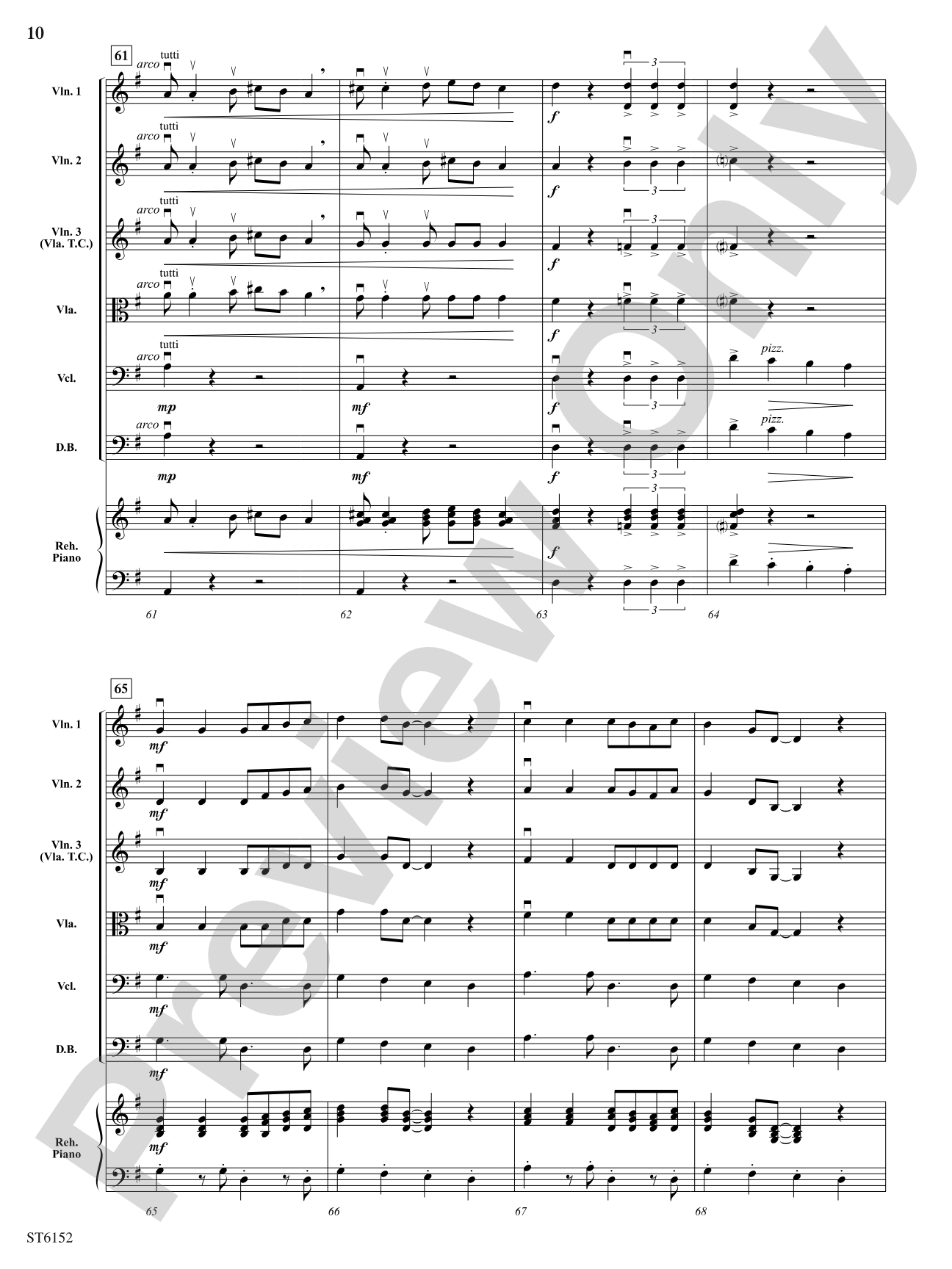 The Three Groovy Grizzlies: String Orchestra Conductor Score & Parts