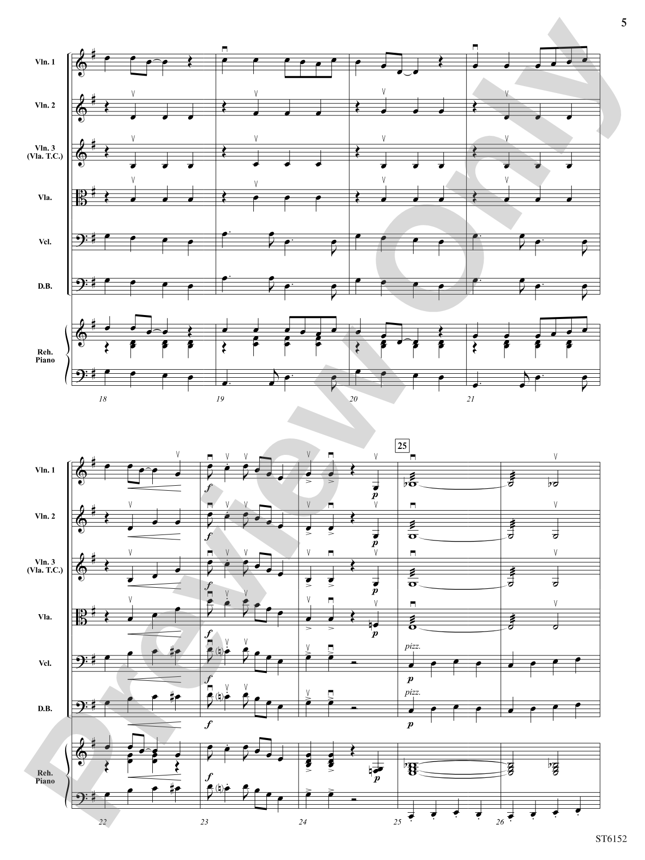 The Three Groovy Grizzlies: String Orchestra Conductor Score & Parts