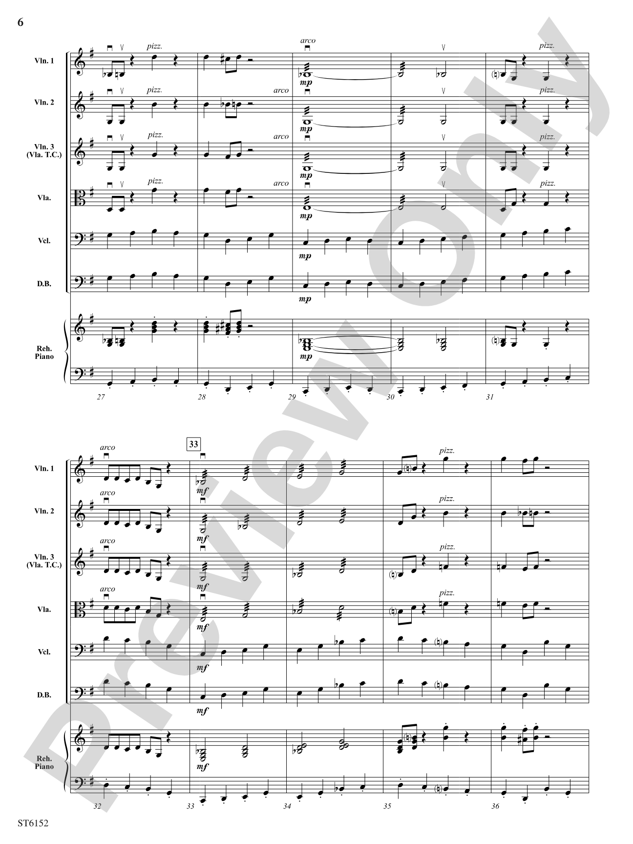 The Three Groovy Grizzlies: String Orchestra Conductor Score & Parts
