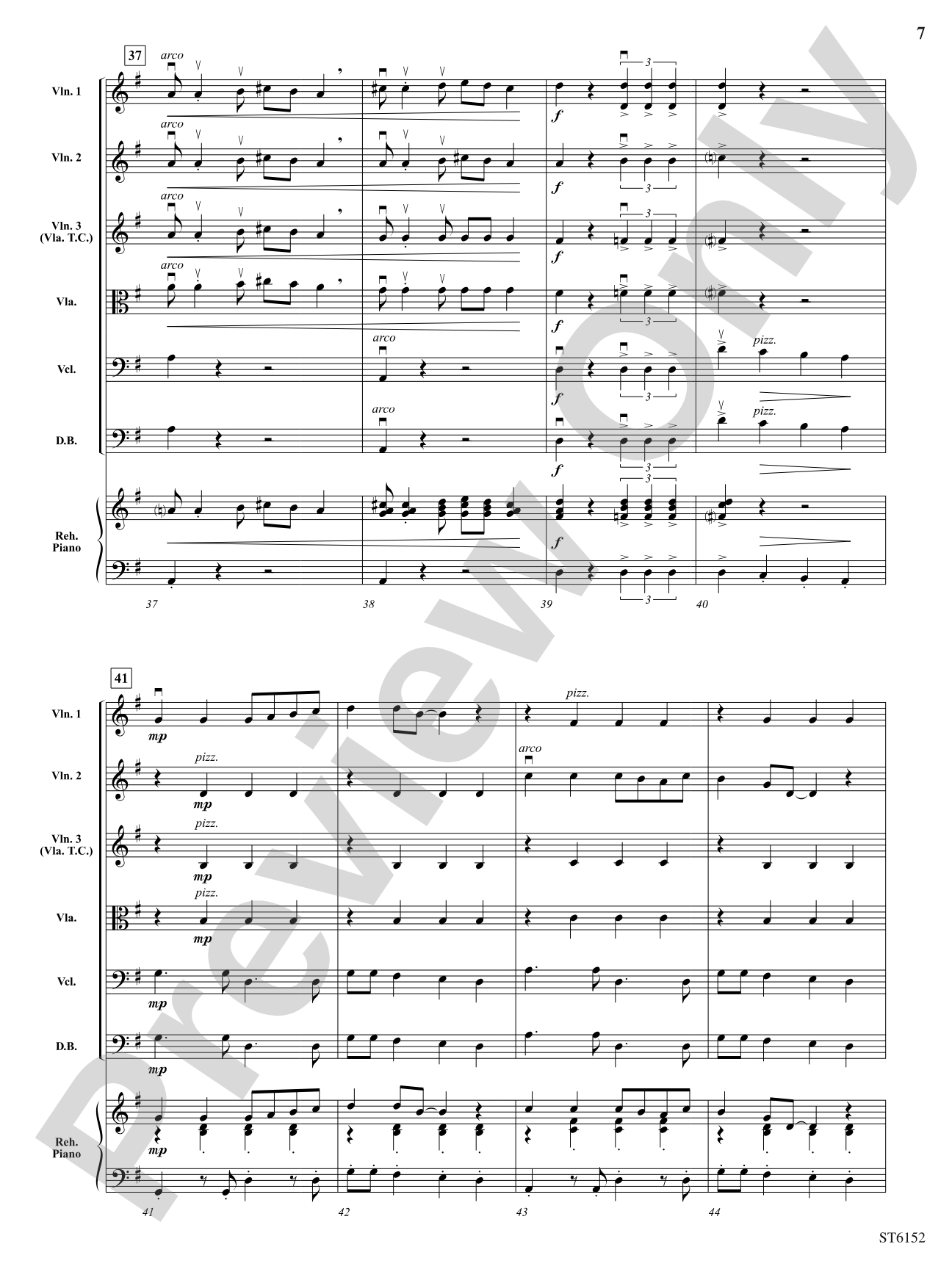 The Three Groovy Grizzlies: String Orchestra Conductor Score & Parts