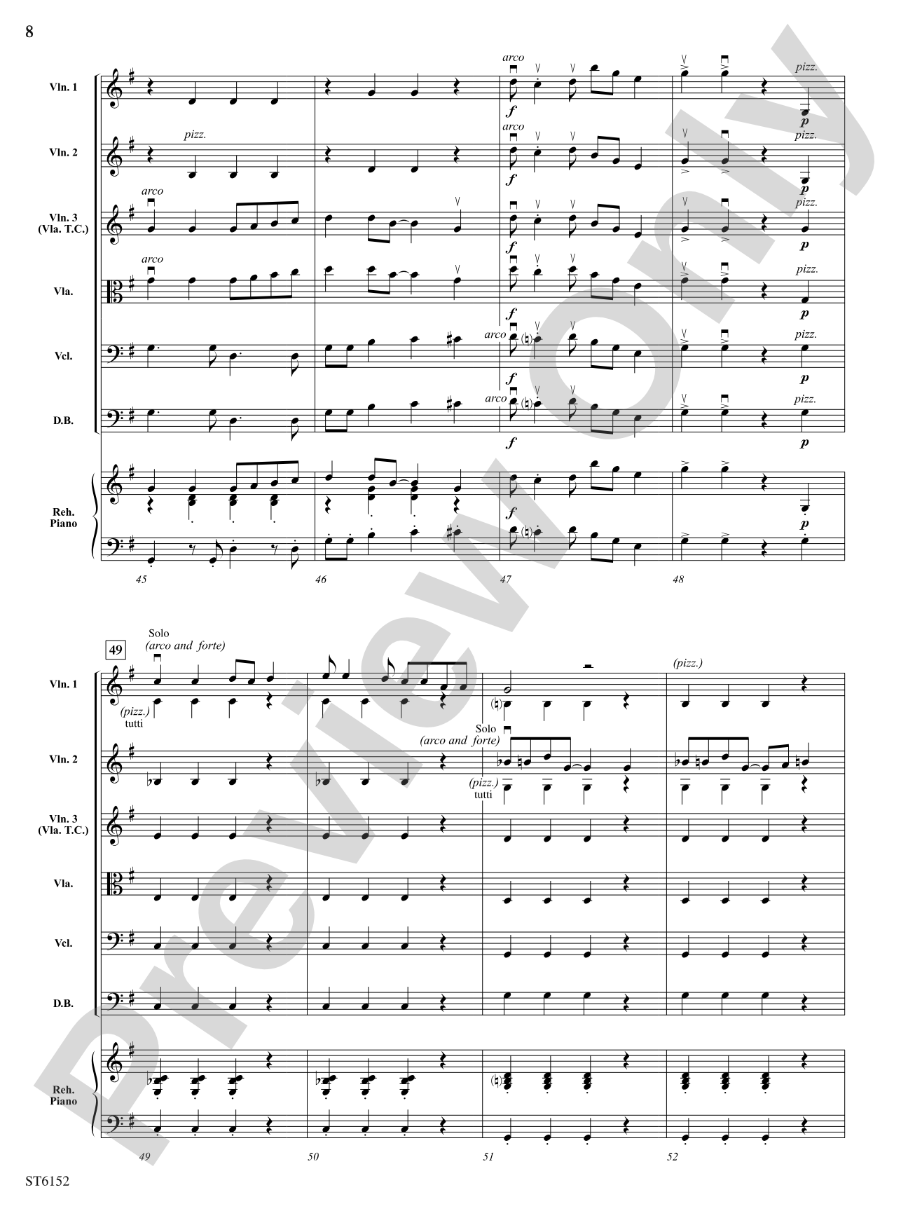 The Three Groovy Grizzlies: String Orchestra Conductor Score & Parts