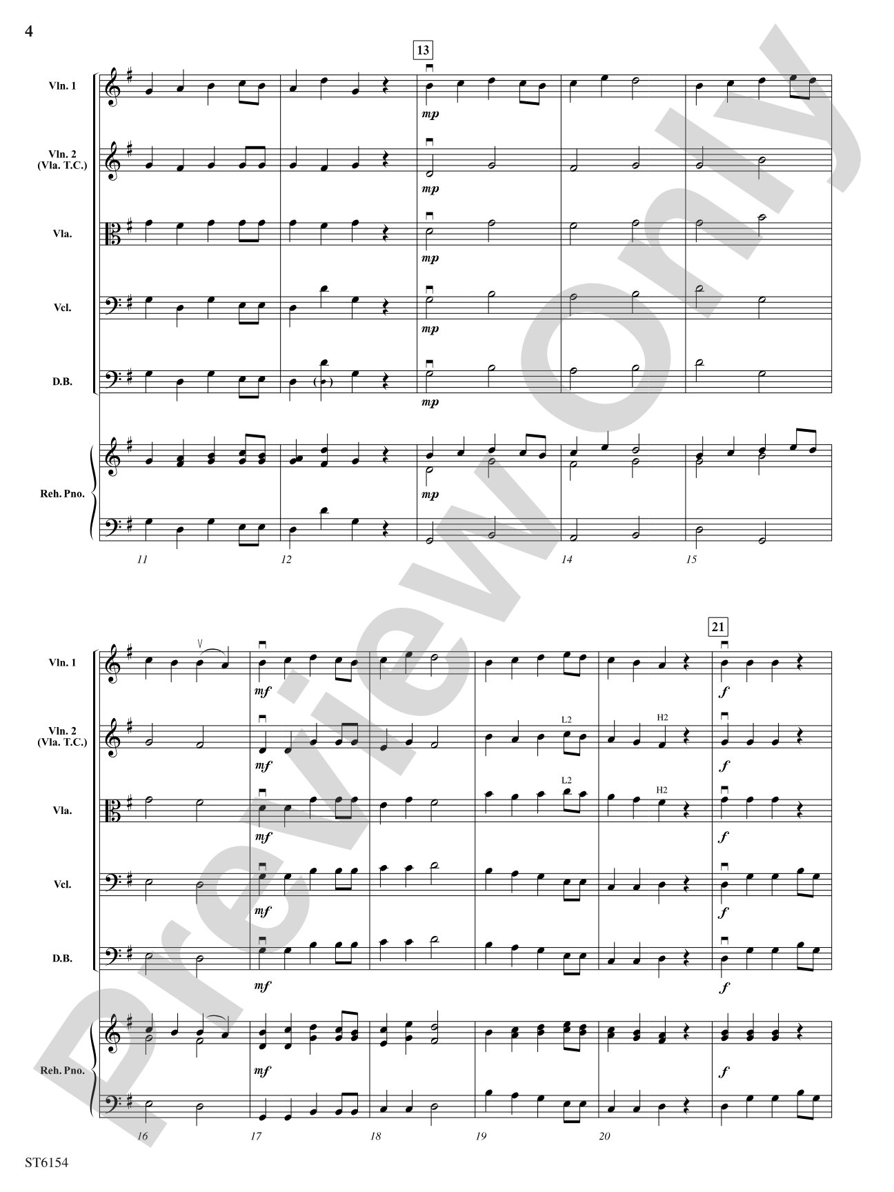 Il est ne, le divin enfant (He is Born, the Holy Child): String Orchestra Conductor Score & Parts
