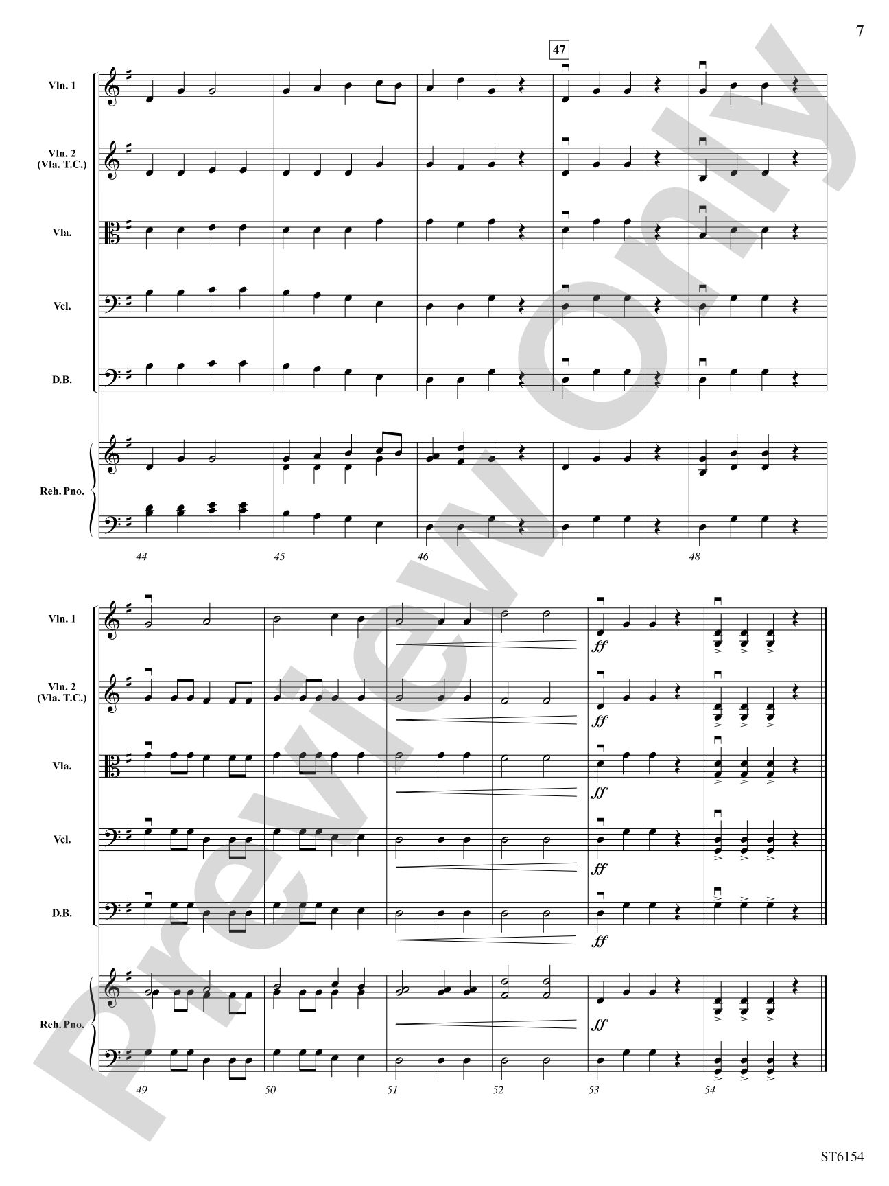 Il est ne, le divin enfant (He is Born, the Holy Child): String Orchestra Conductor Score & Parts