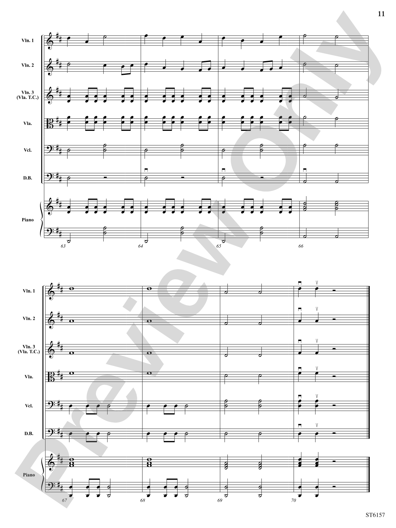 Morning Lights: String Orchestra Conductor Score & Parts