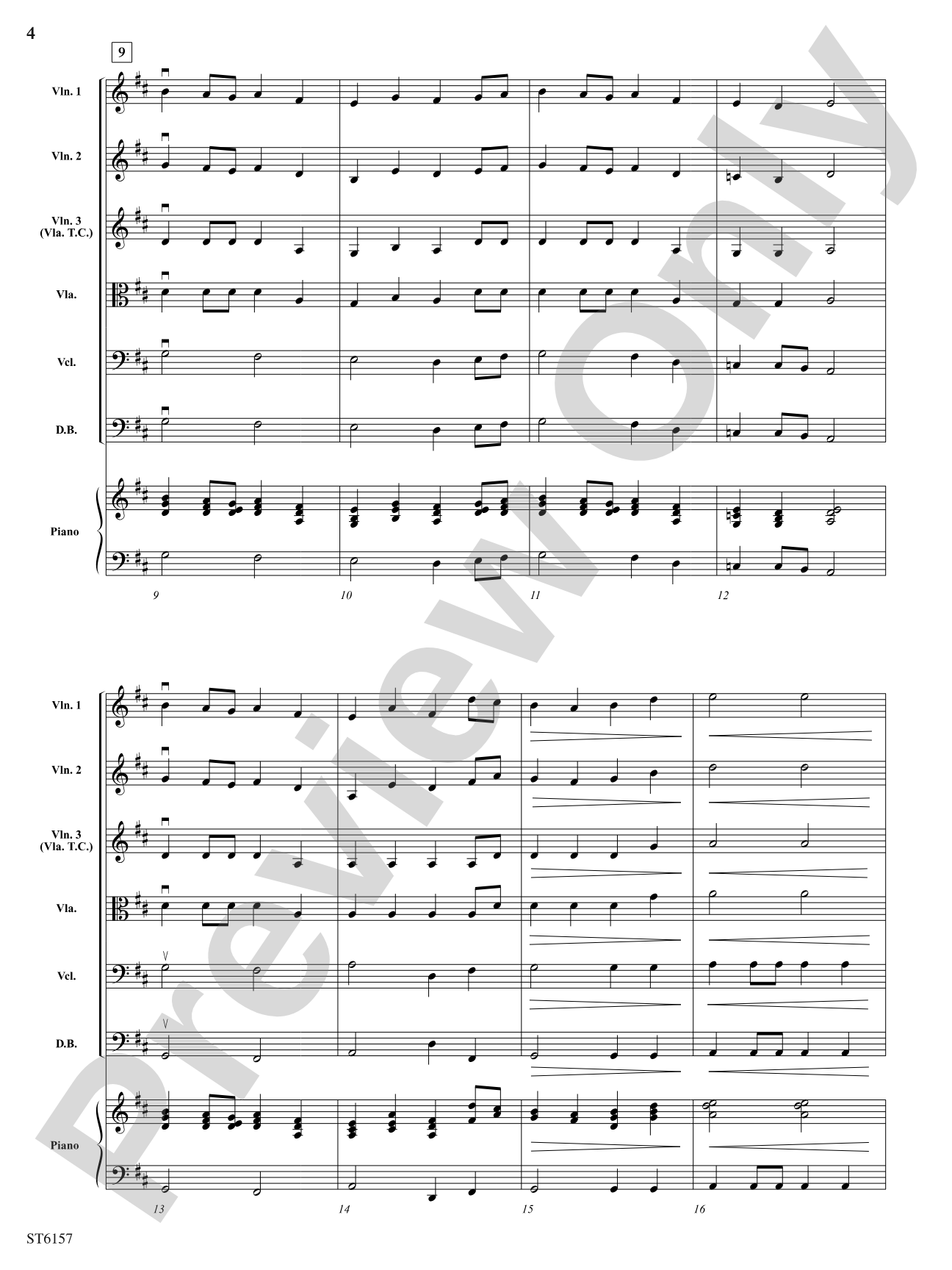Morning Lights: String Orchestra Conductor Score & Parts