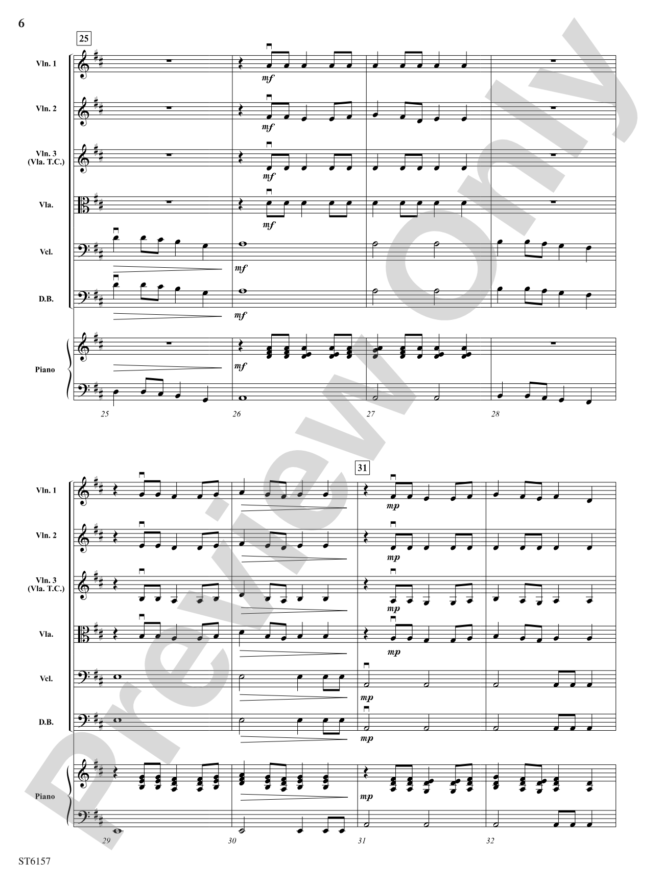 Morning Lights: String Orchestra Conductor Score & Parts