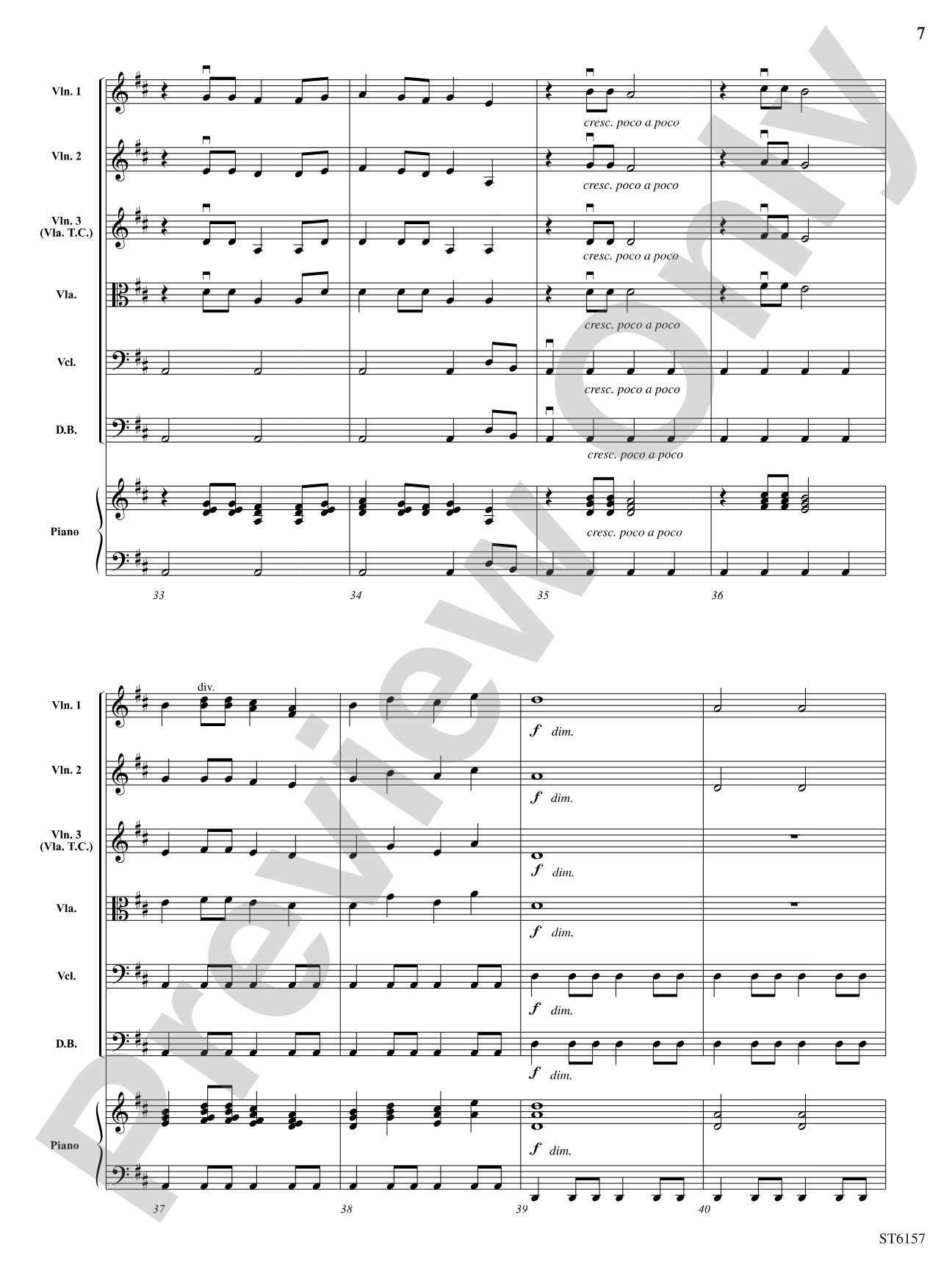 Morning Lights: String Orchestra Conductor Score & Parts