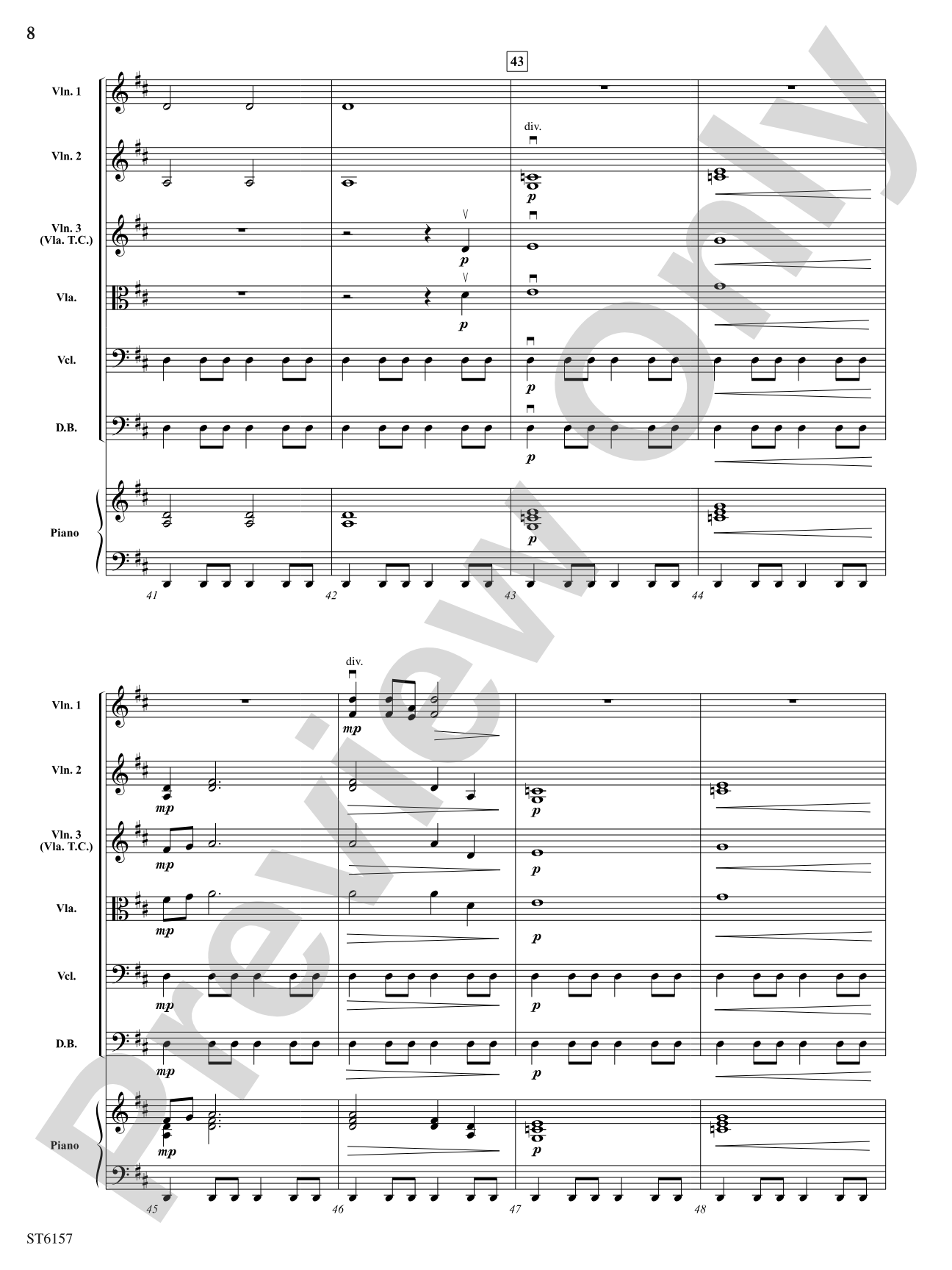 Morning Lights: String Orchestra Conductor Score & Parts