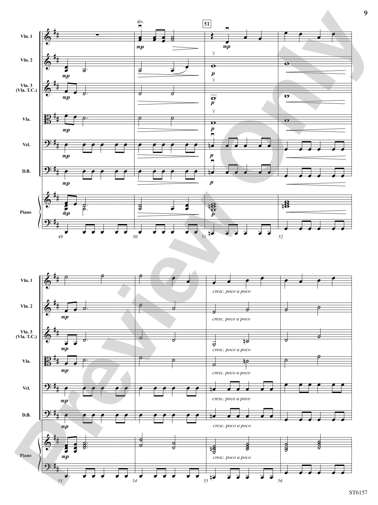 Morning Lights: String Orchestra Conductor Score & Parts