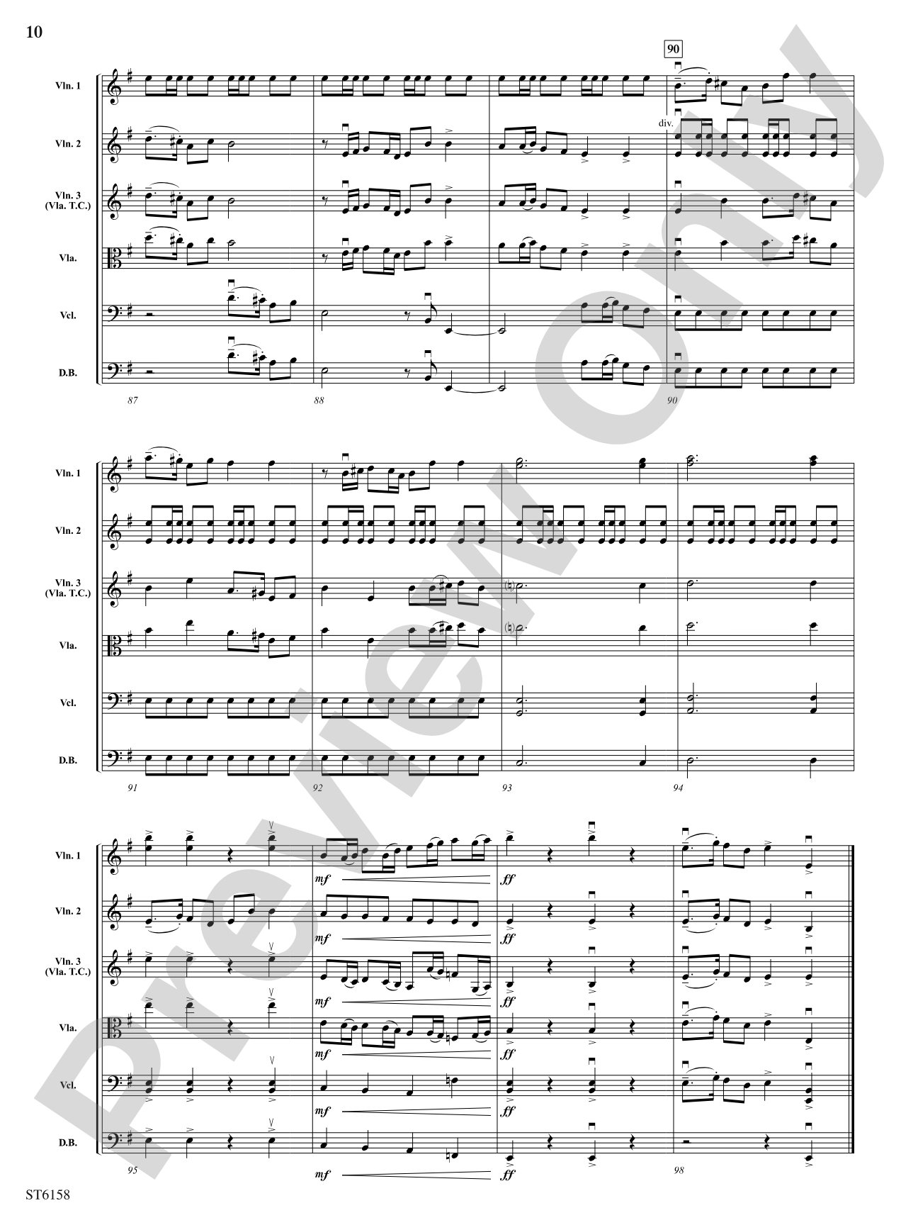 To Tame the Raging Rapids: String Orchestra Conductor Score & Parts