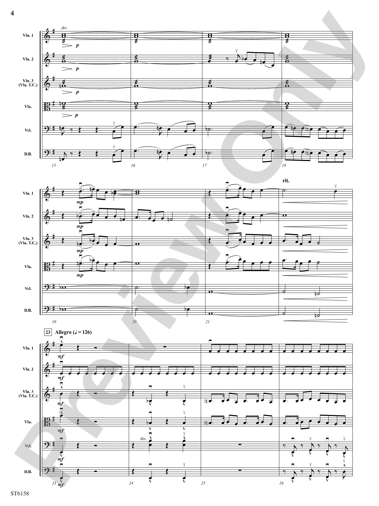 To Tame the Raging Rapids: String Orchestra Conductor Score & Parts