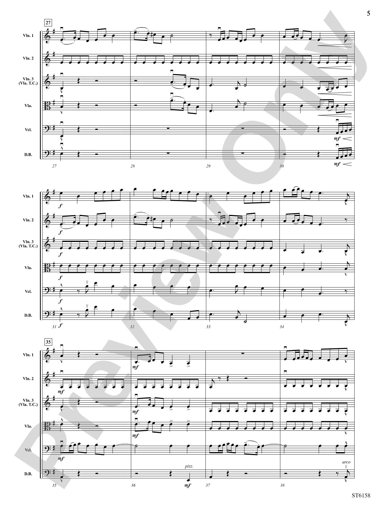 To Tame the Raging Rapids: String Orchestra Conductor Score & Parts