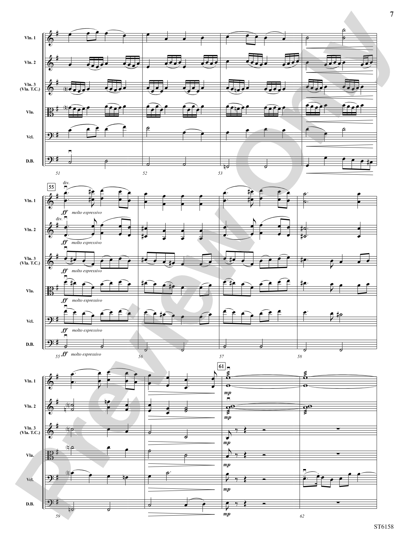 To Tame the Raging Rapids: String Orchestra Conductor Score & Parts