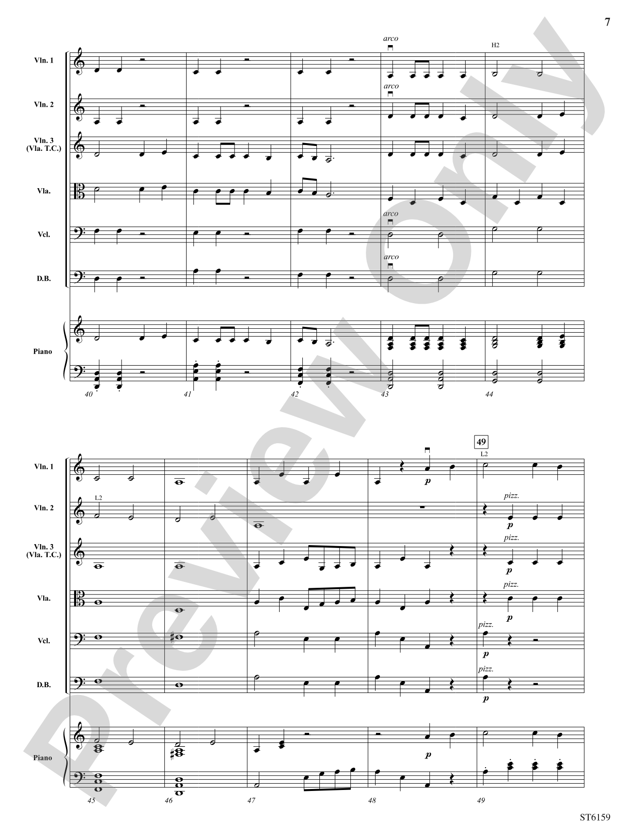 Riders in the Night (Life of a Cowboy): String Orchestra Conductor Score & Parts